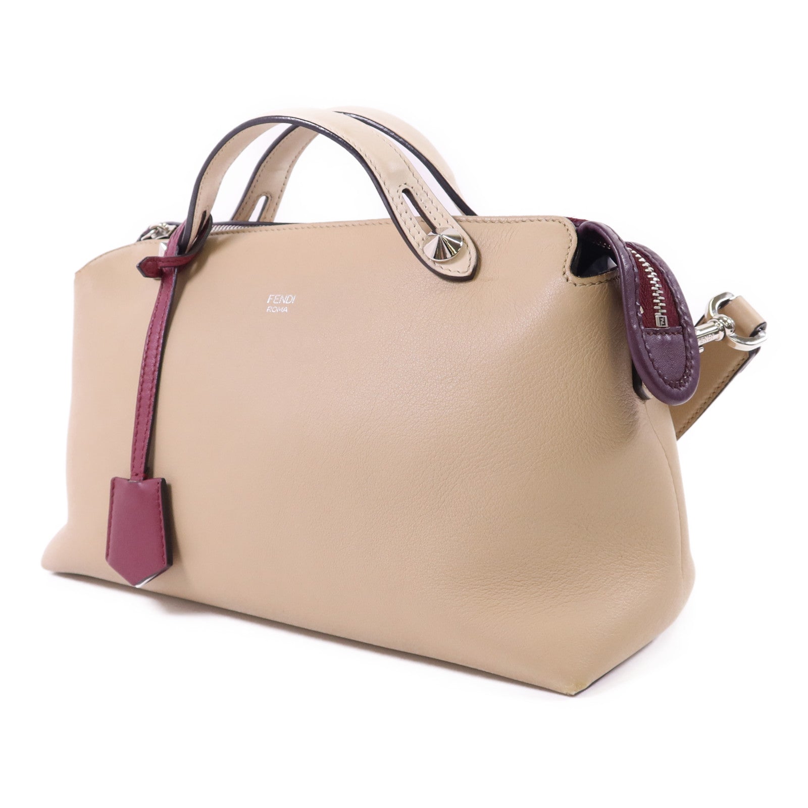 FENDI 牛皮皮革By The Way銀扣手挽肩背兩用袋