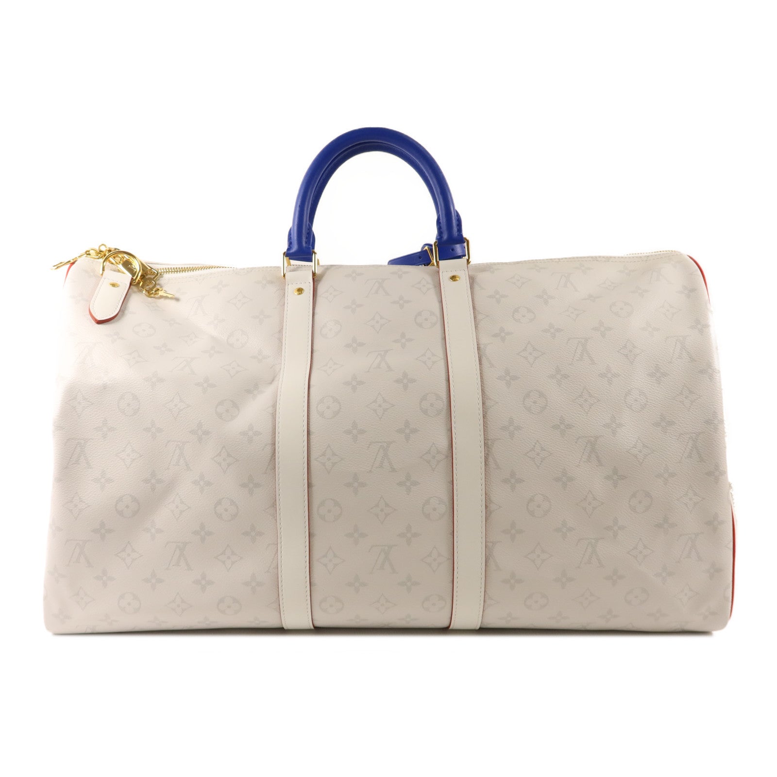 LOUIS VUITTON Monogram Antarctica LV X NBA Keepall Bandouliere55金扣手挽肩背兩用袋