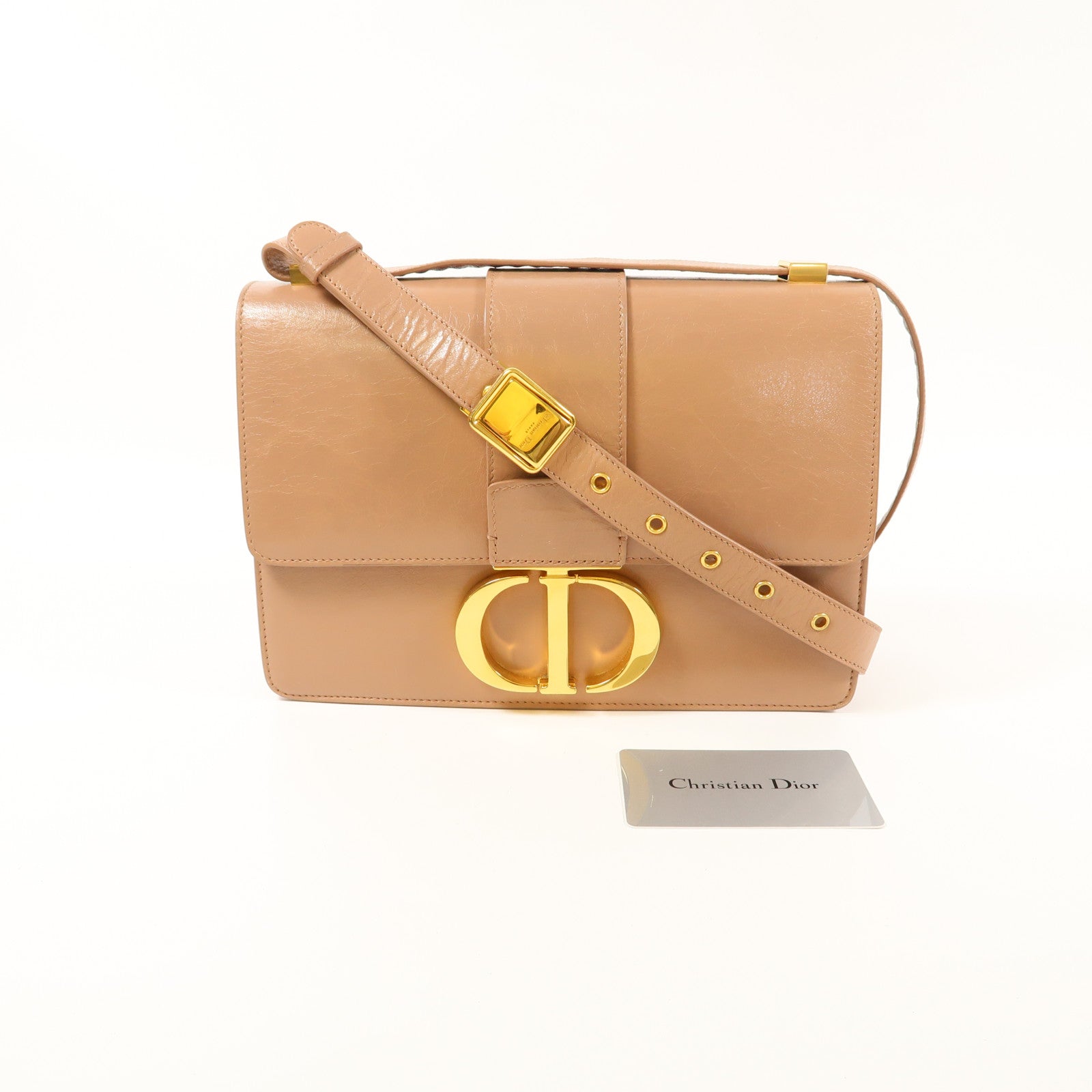 Dior 牛皮皮革30 Montaigne金扣肩背袋