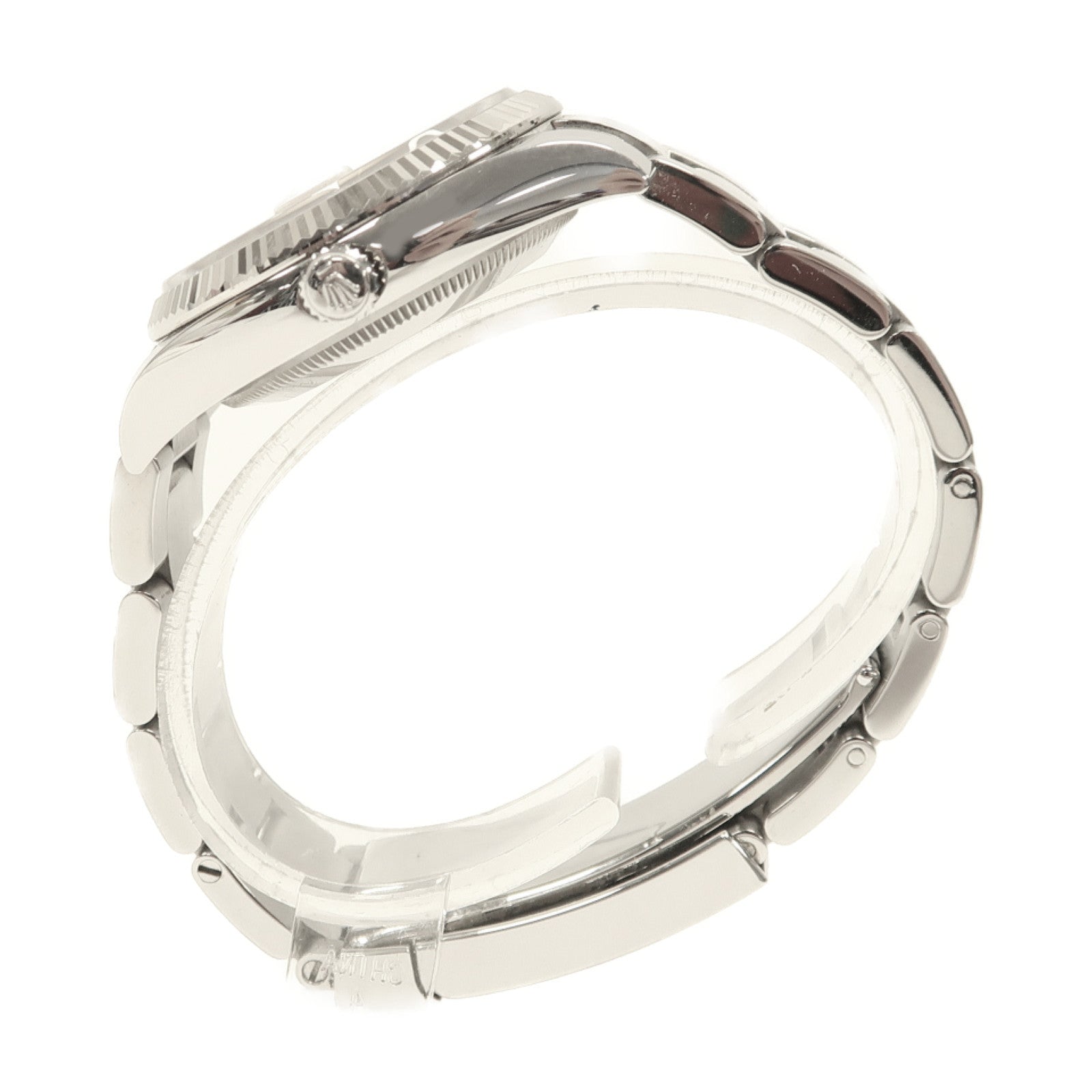 ROLEX Oyster Perpetual Date不鏽鋼手錶自動機芯銀色