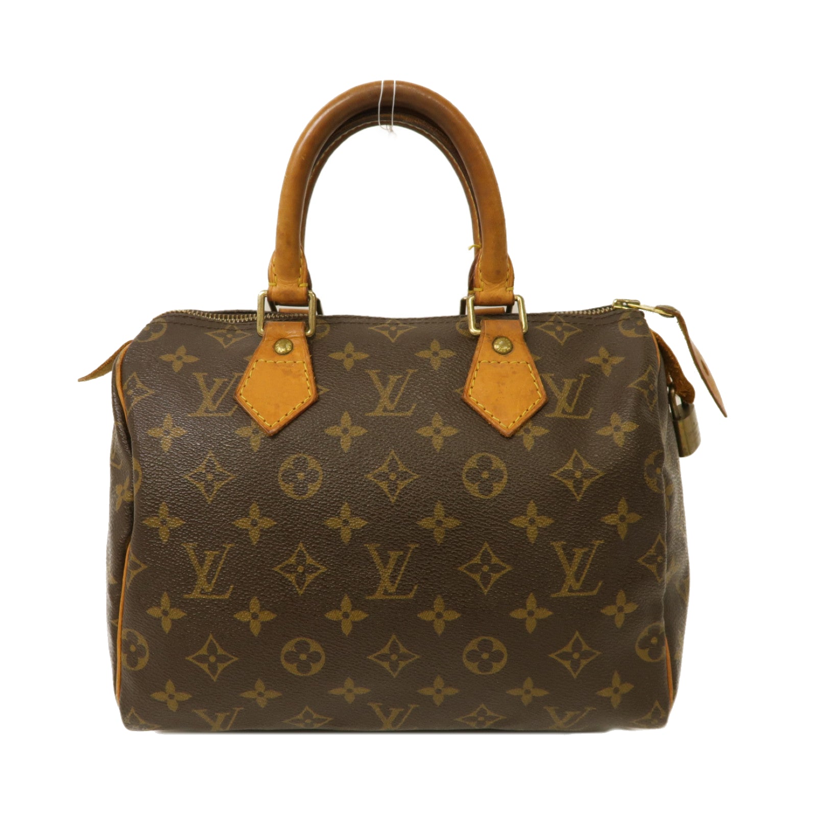 LOUIS VUITTON Monogram Speedy 25 Hand Bag金扣手挽袋啡色