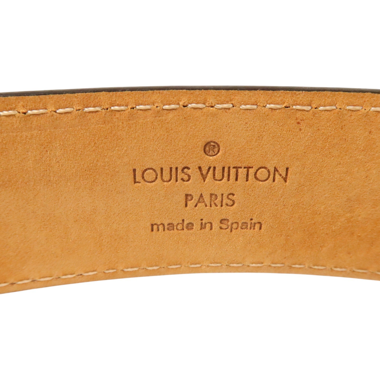 LOUIS VUITTON Monogram Ellipse Belt 100cm金扣腰帶