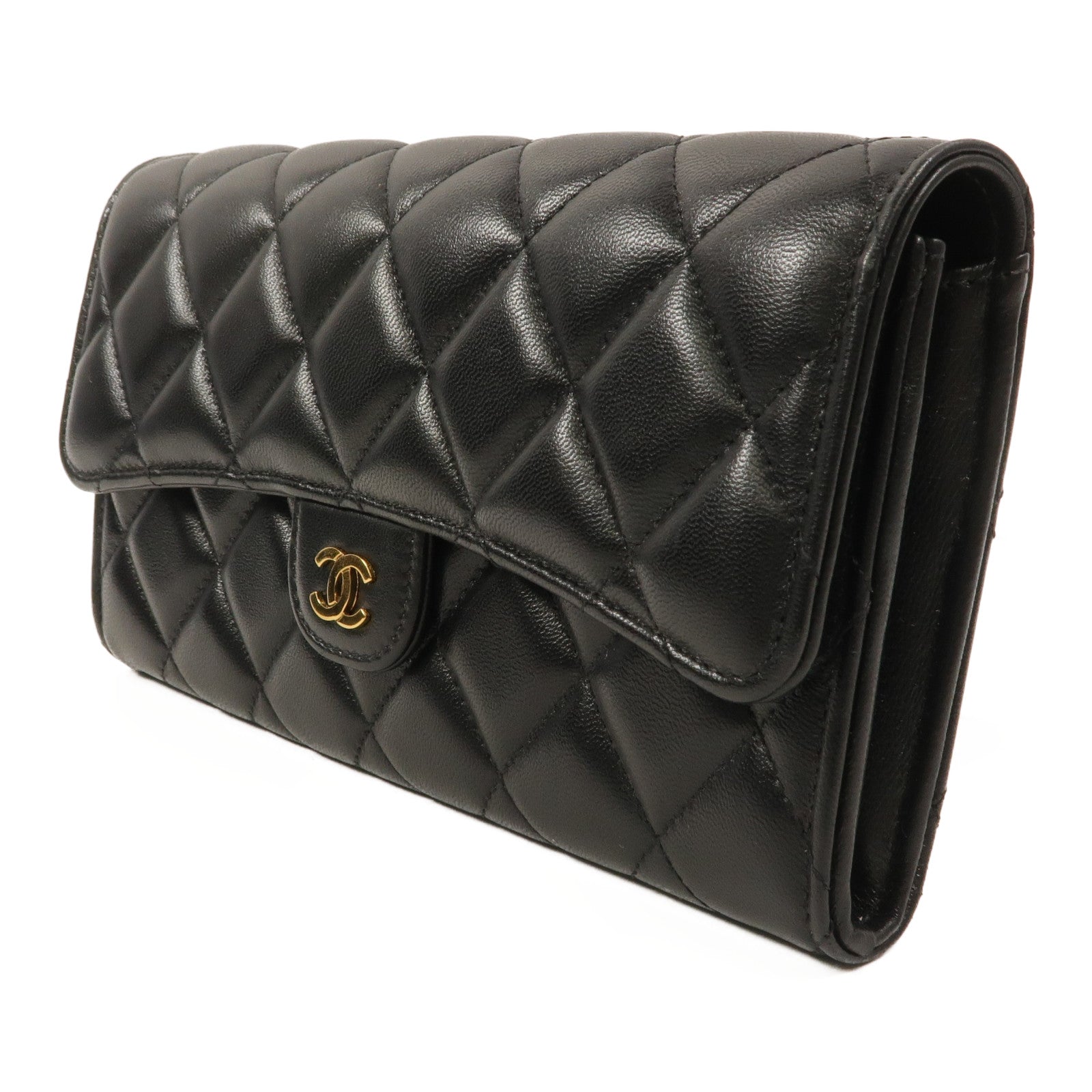 CHANEL 羊皮皮革Classic Flap Long Wallet長錢包