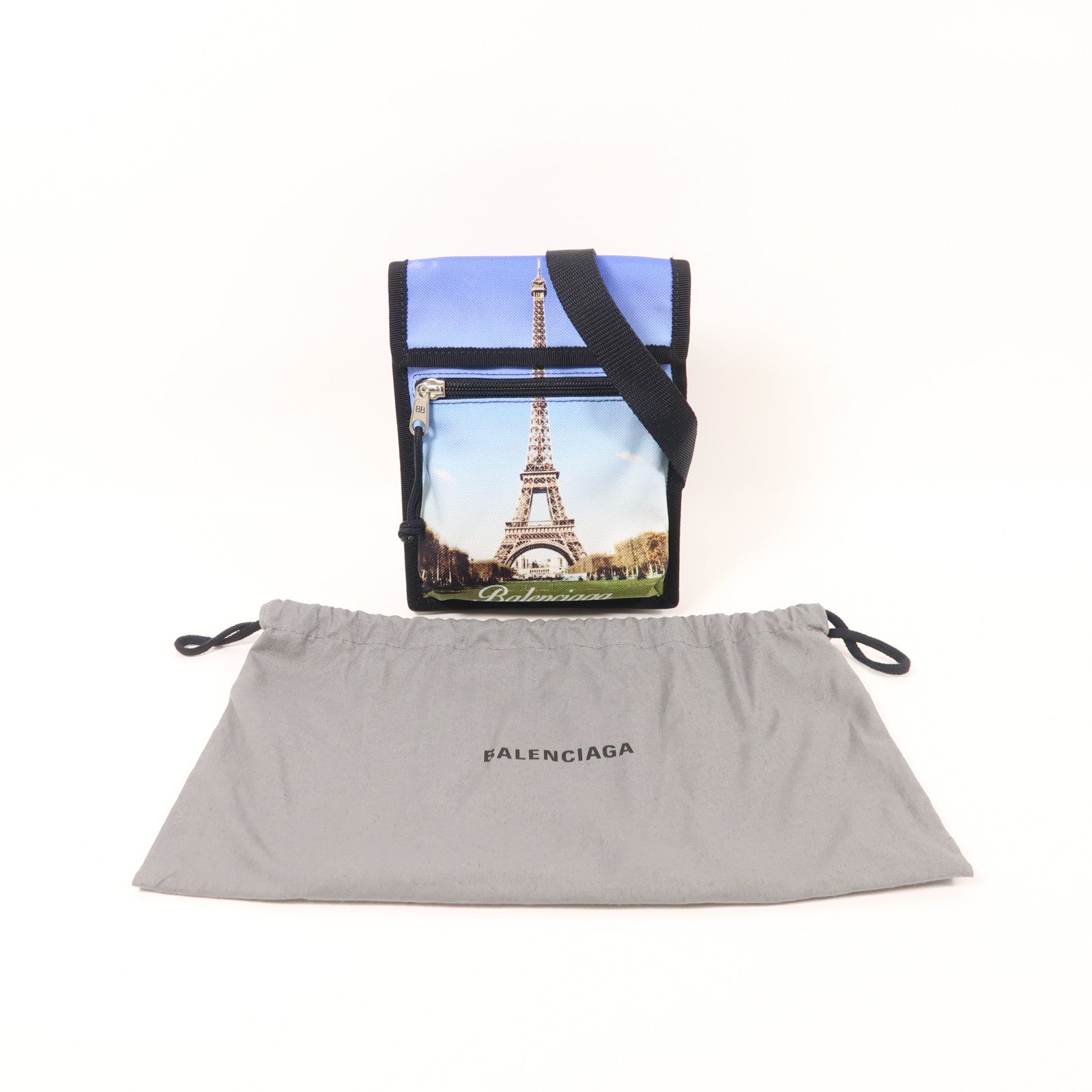 BALENCIAGA Shoulder Bag Canvas Blue