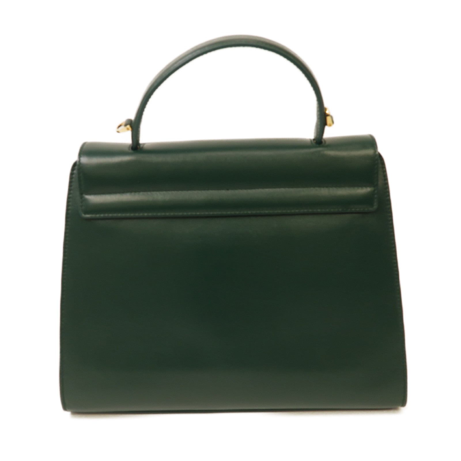 Salvatore Ferragamo 牛皮皮革2way Shoulder Bag金扣手挽肩背兩用袋綠色
