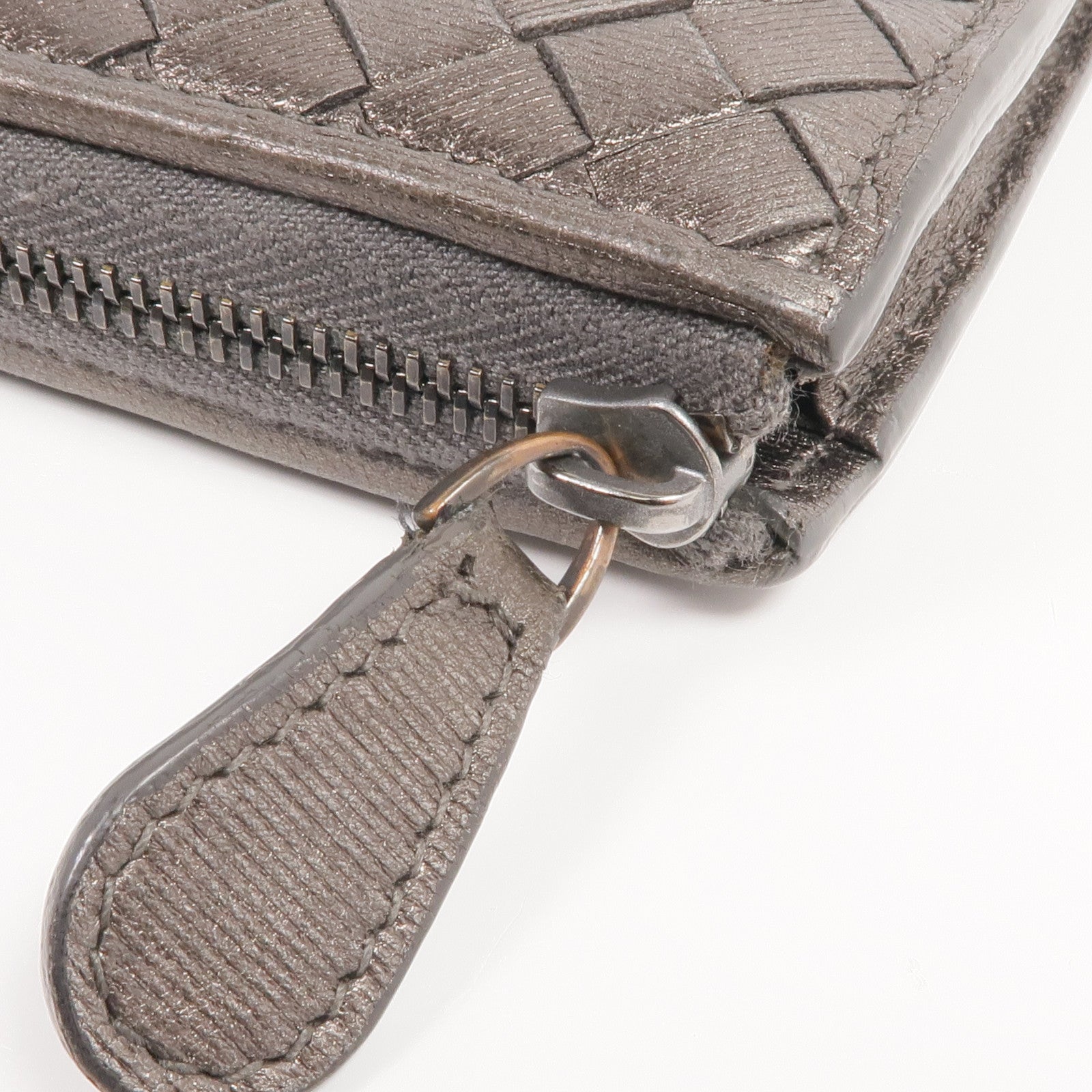 BOTTEGA VENETA 織紋皮革Zipped Long Wallet長錢包