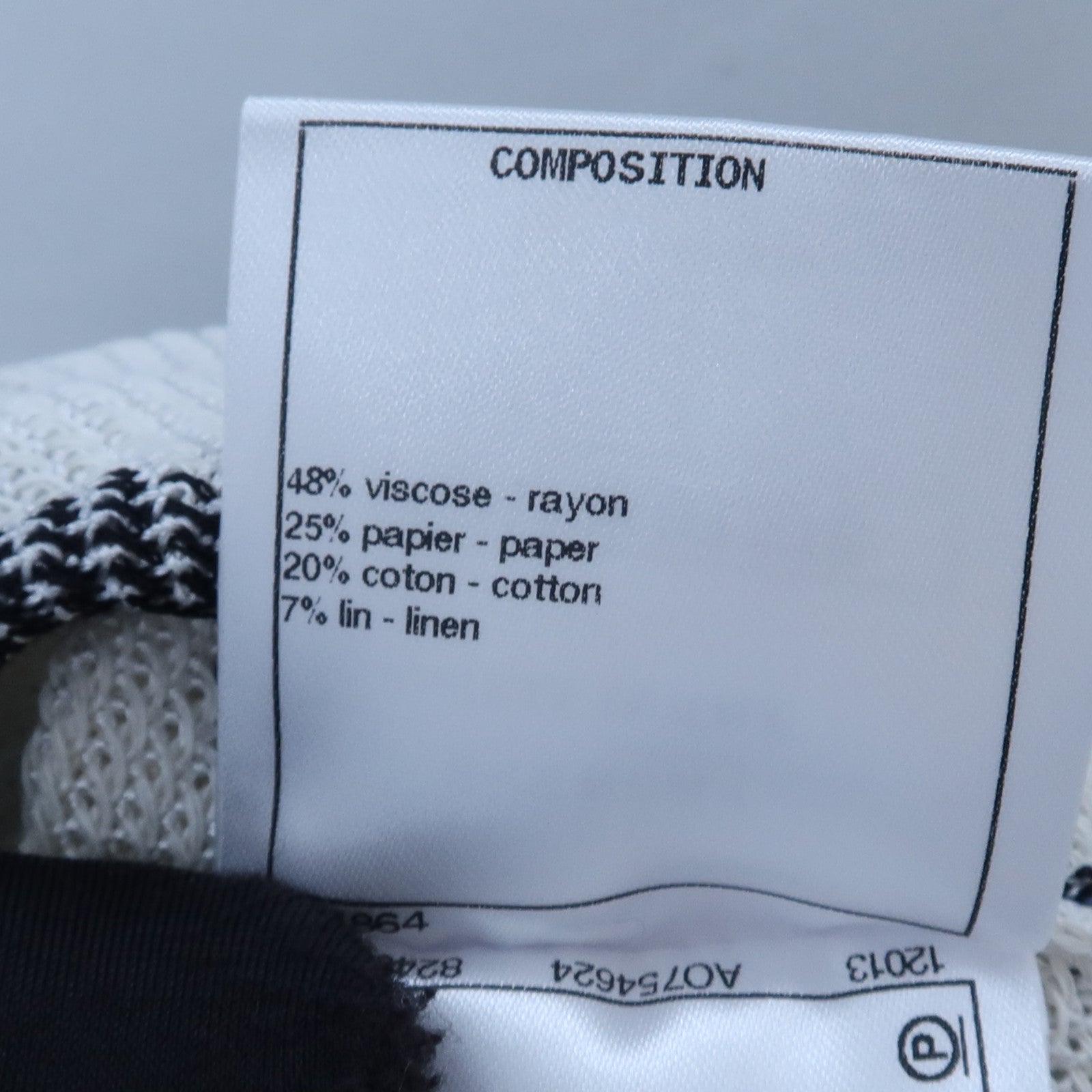 CHANEL Rayon/Paper/Cotton Knitted Top針織