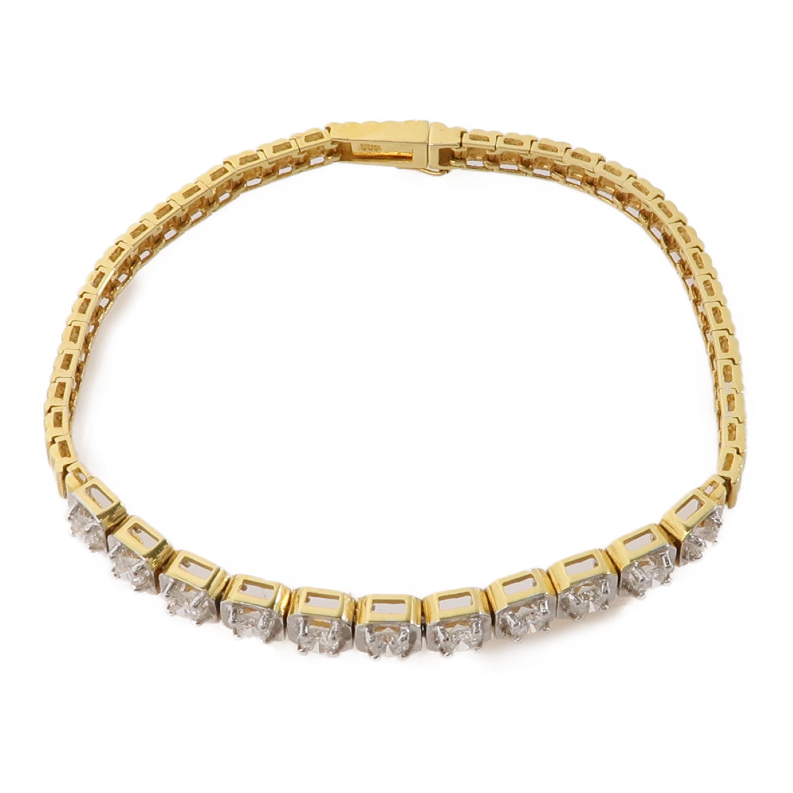 JEWELRY 14K黃金Diamond Bracelet鑽石項鍊