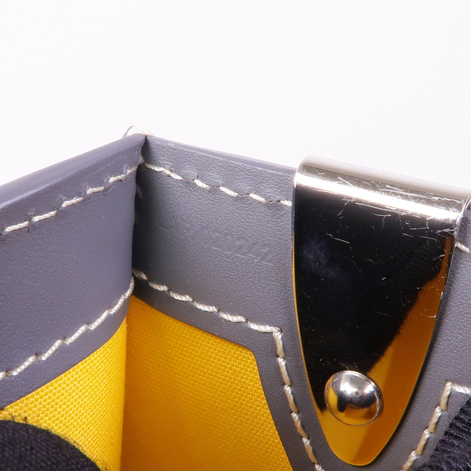 GOYARD 塗層帆布/皮革Saigon PM銀扣手挽肩背兩用袋