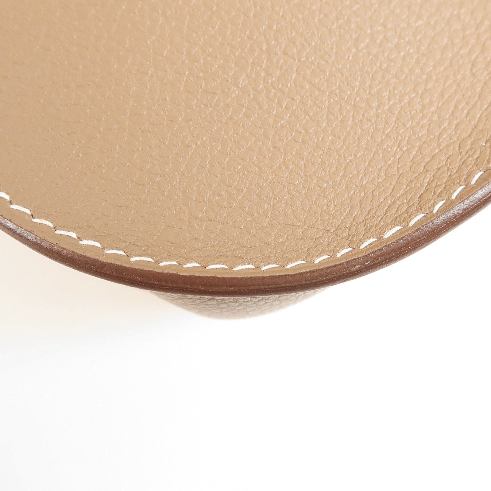 HERMES Evercolor皮革Mini Jypsiere金扣肩背袋Etoupe大象灰