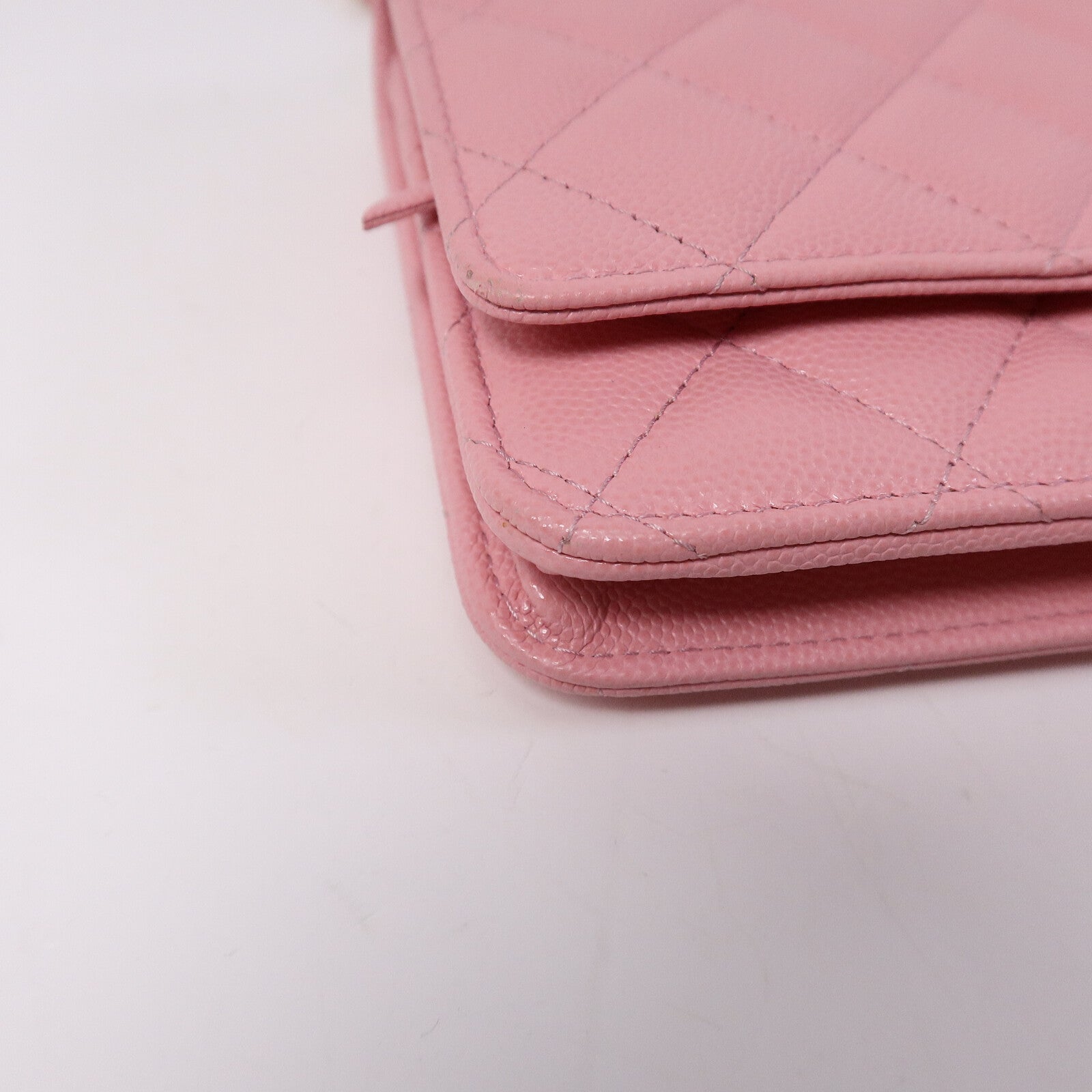 CHANEL 牛皮皮革WOC Wallet On Chain鏈帶手挽肩背兩用袋