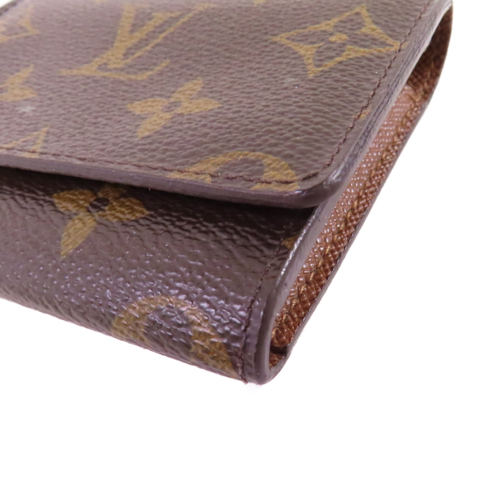 LOUIS VUITTON Monogram Card Case卡片套啡色