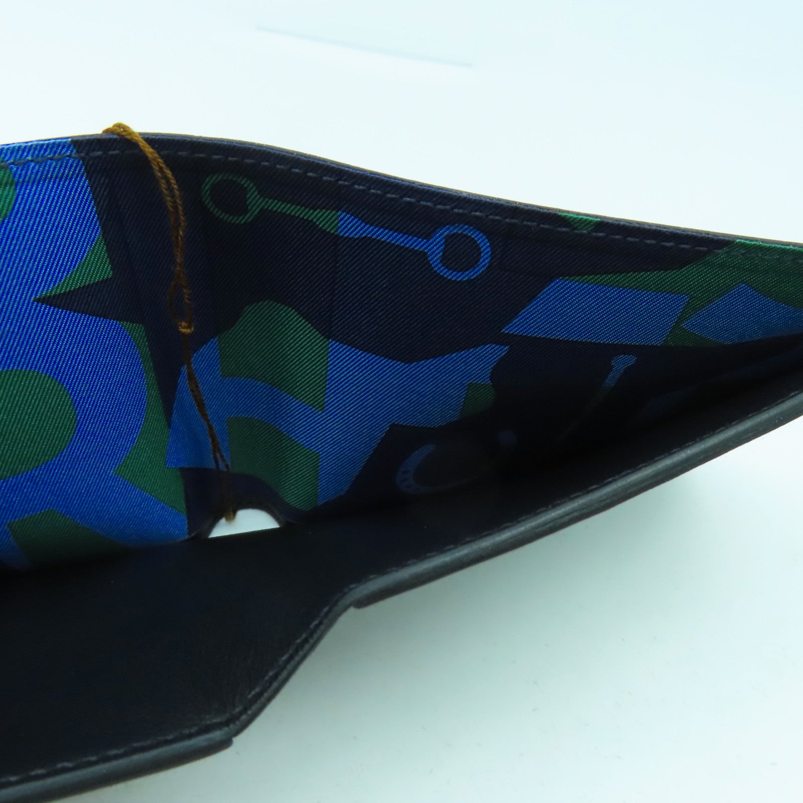 HERMES 【清倉大減價】Swift皮革Citizen Twill Compact錢包黑色