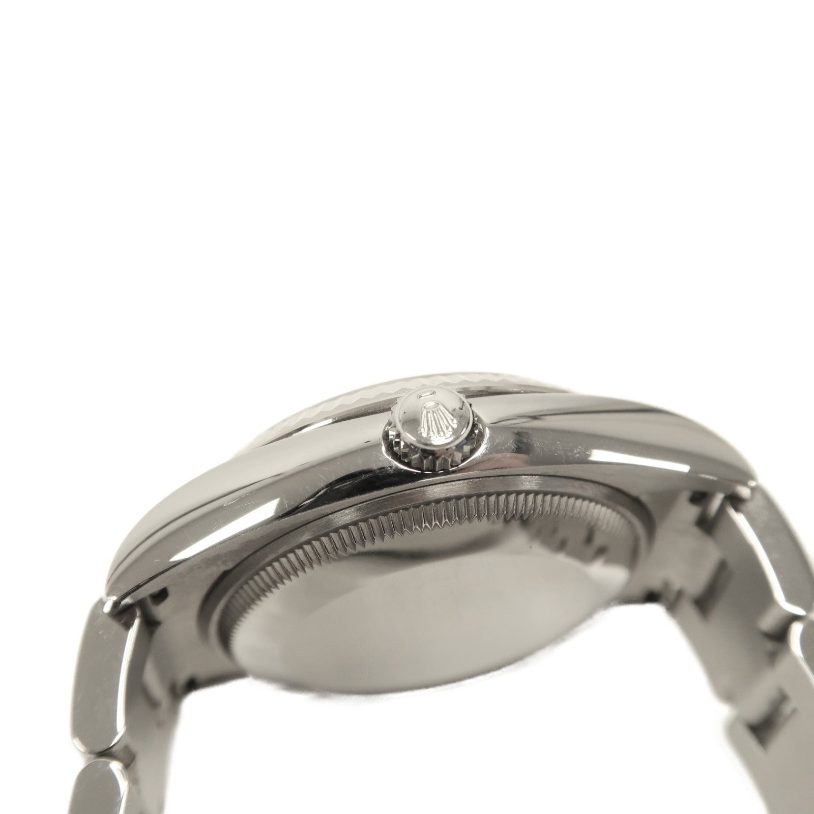 ROLEX Oyster Perpetual Date不鏽鋼手錶自動機芯銀色