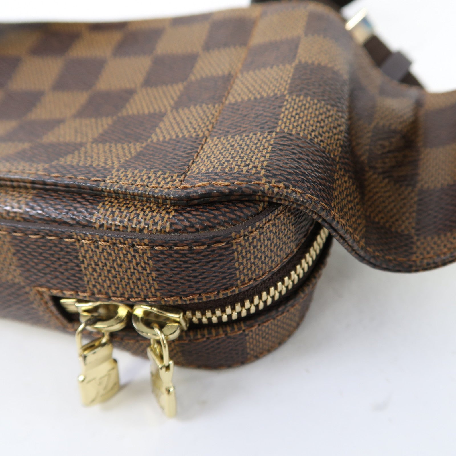 LOUIS VUITTON Damier Ebene Geronimos金扣腰包啡色