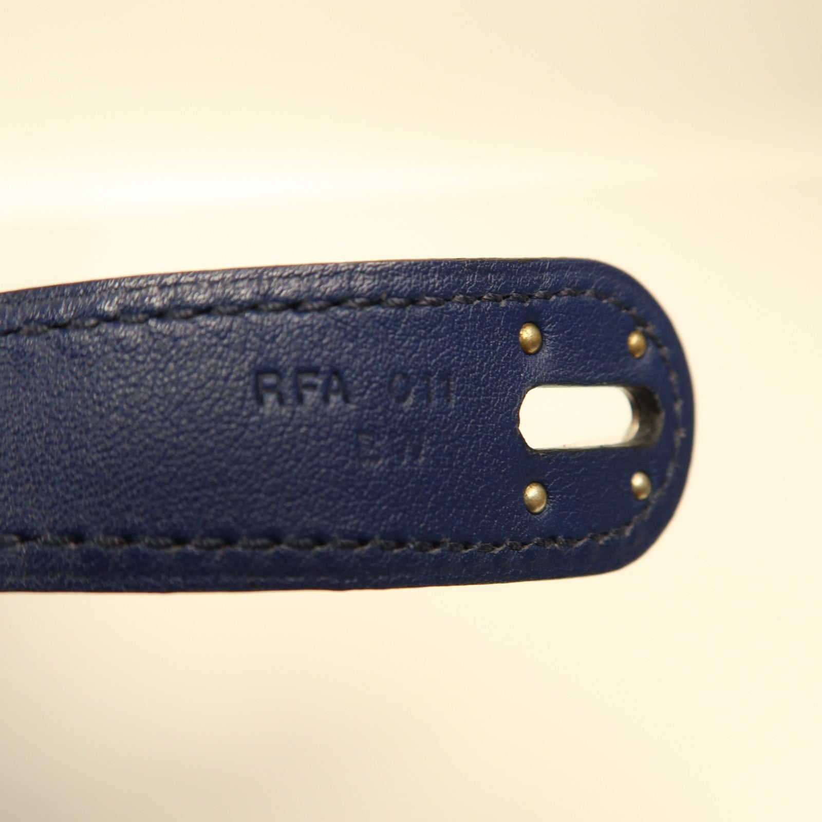 HERMES PHW Lindy 30 2 Way Shoulder Bag Handbag Swift Leather Blue Sapphire