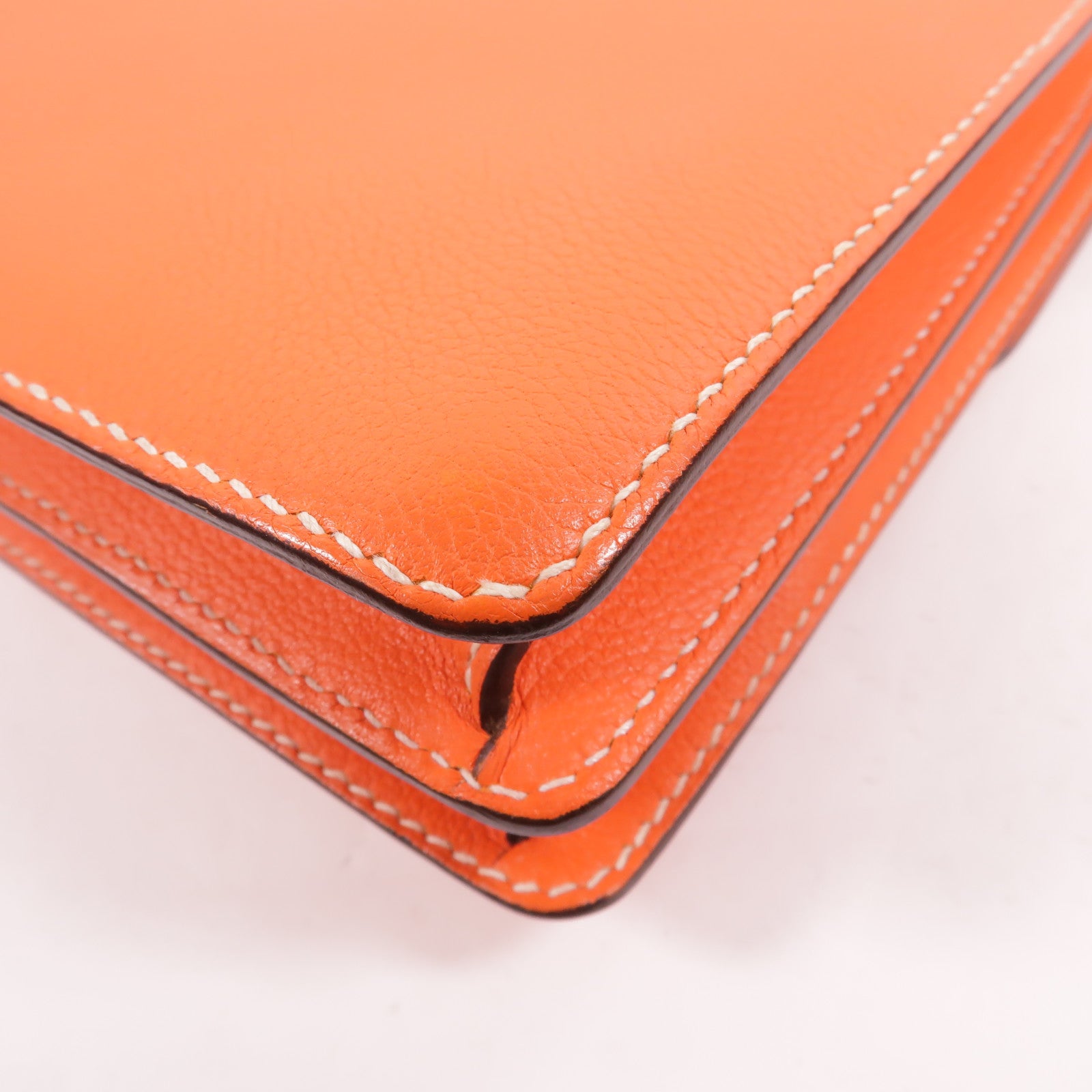 HERMES Evercolor皮革Roulis 23肩背袋Feu