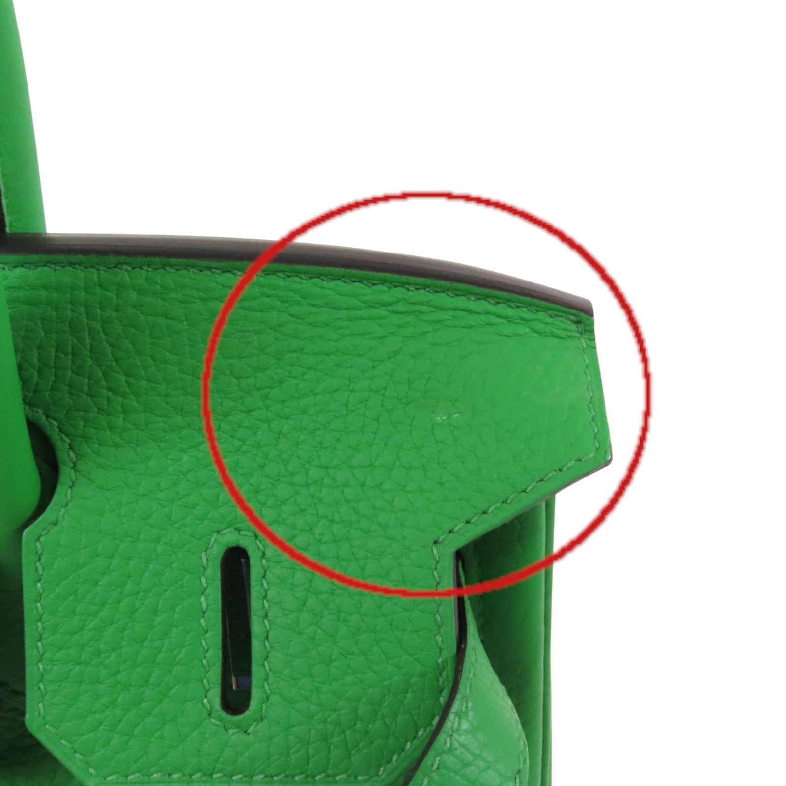 HERMES Clemence皮革Birkin 30銀扣手挽袋