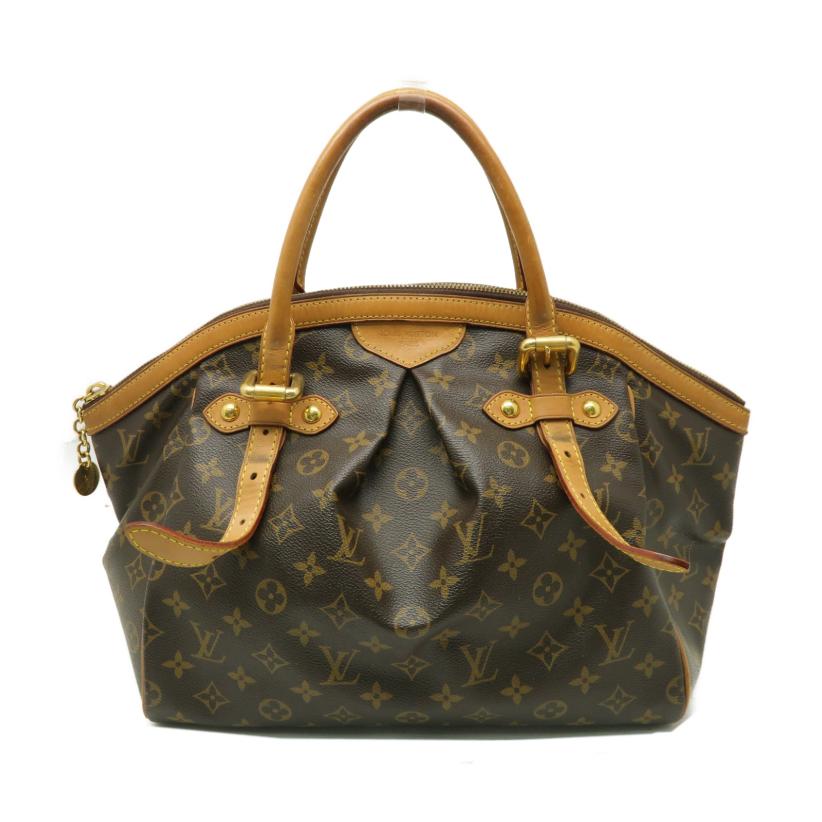 LOUIS VUITTON 【激減優惠】Monogram Tivoli GM金扣手挽袋啡色