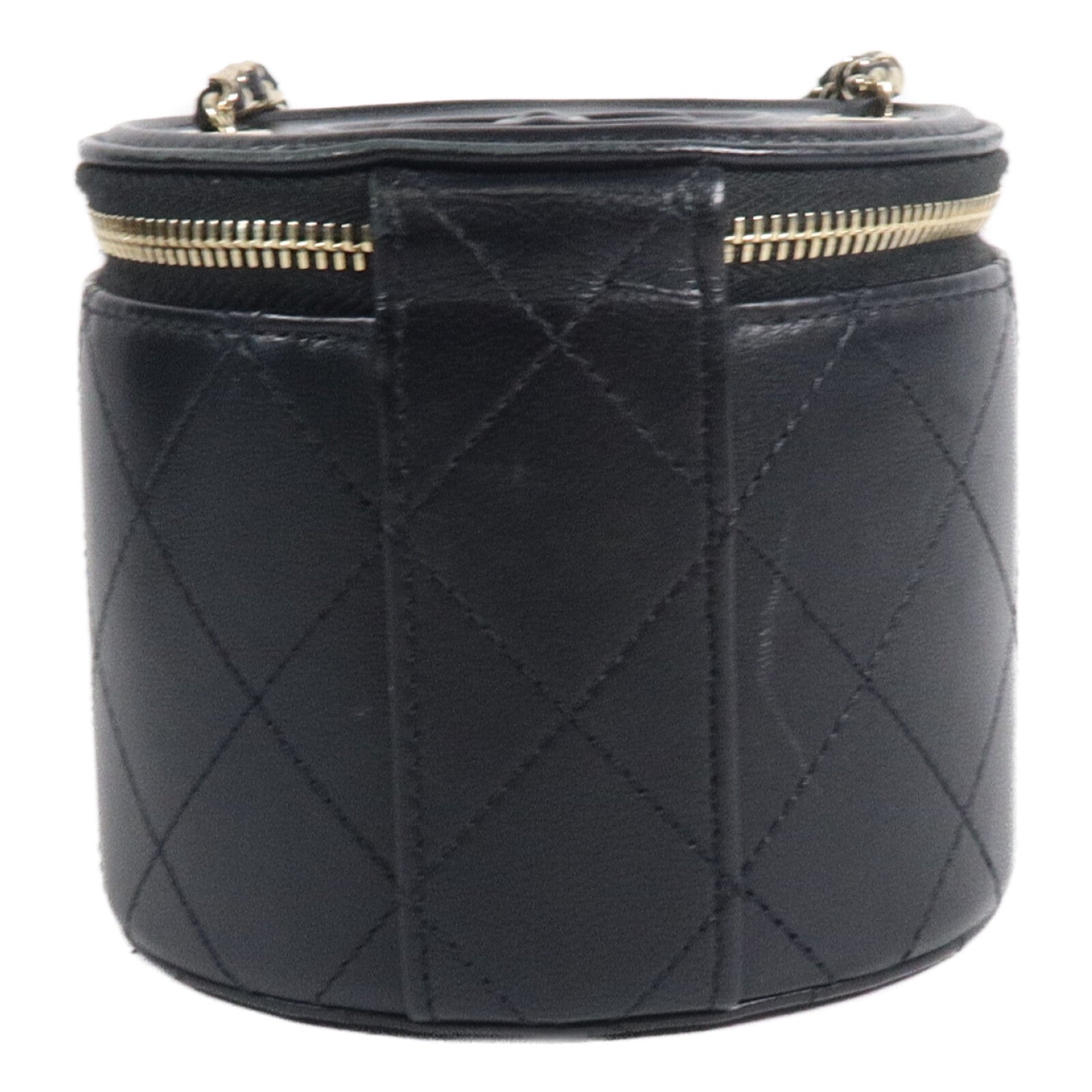 CHANEL 牛皮皮革Mini Vanity Case鏈帶肩背袋
