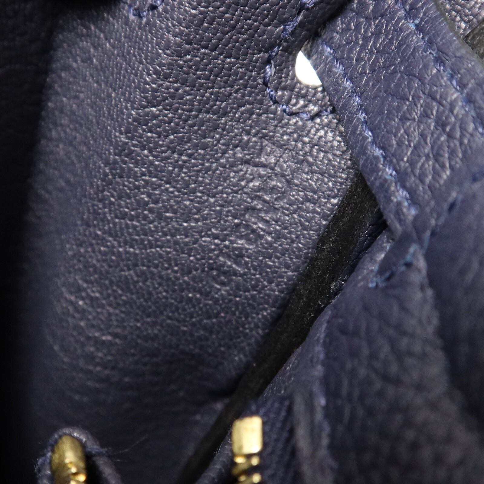 HERMES Togo皮革Kelly 25金扣手挽肩背兩用袋Blue Nuit