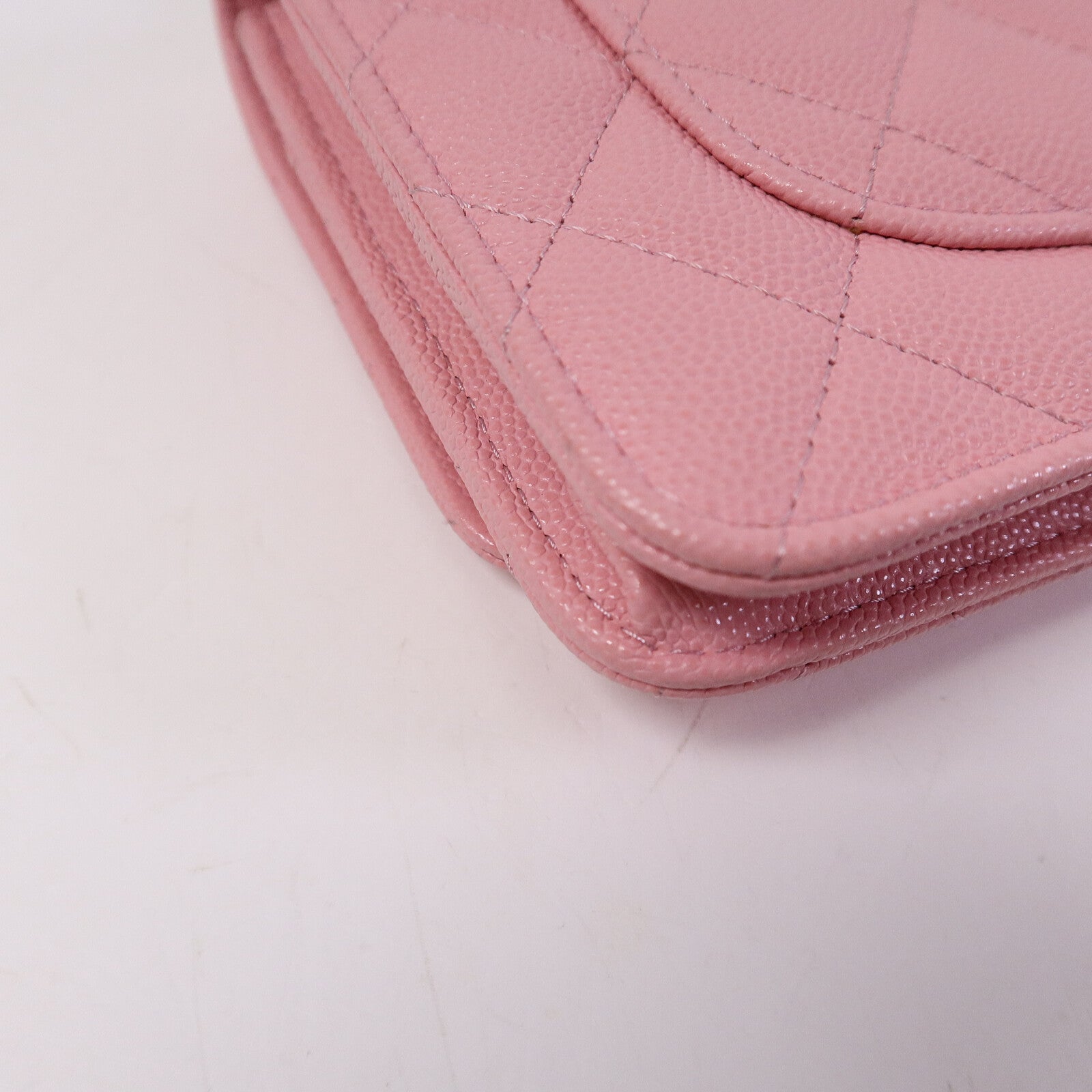 CHANEL 牛皮皮革WOC Wallet On Chain鏈帶手挽肩背兩用袋