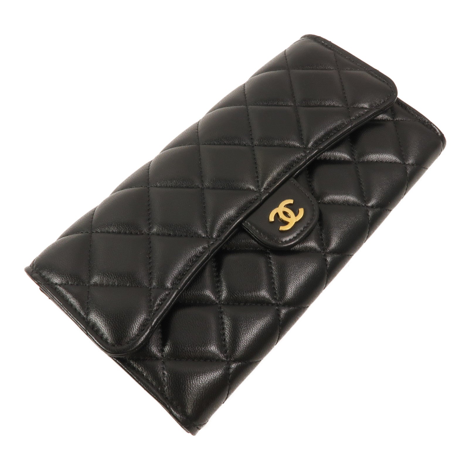CHANEL 羊皮皮革Classic Flap Long Wallet長錢包