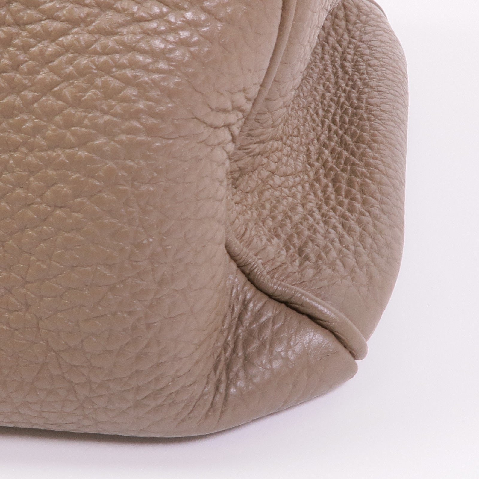HERMES Togo皮革Kelly 35銀扣手挽肩背兩用袋18 Etoupe