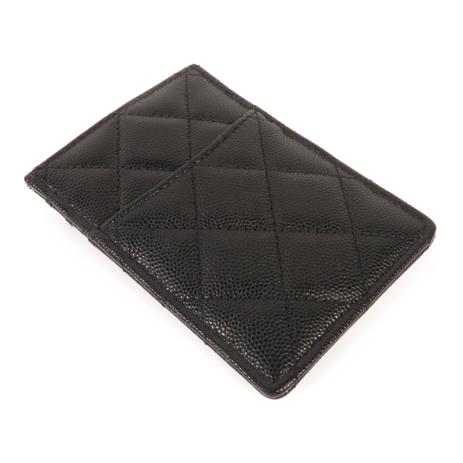 CHANEL 牛皮皮革Card Holder銀扣卡片套