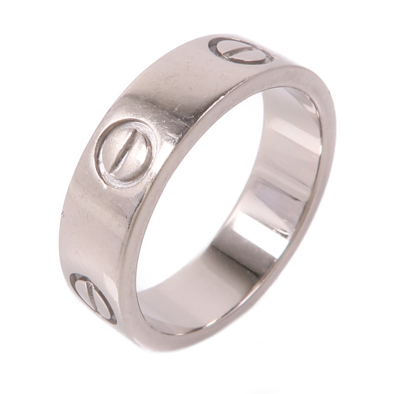 CARTIER 18K白金Love Ring戒指Cartier#53/US#6.25