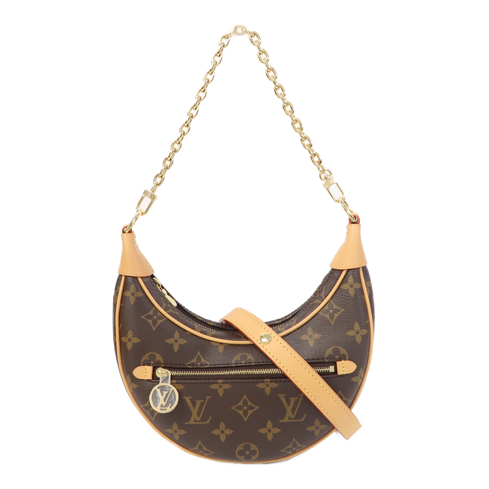 LOUIS VUITTON 【激減優惠】Monogram Loop PM金扣手挽肩背兩用袋啡色