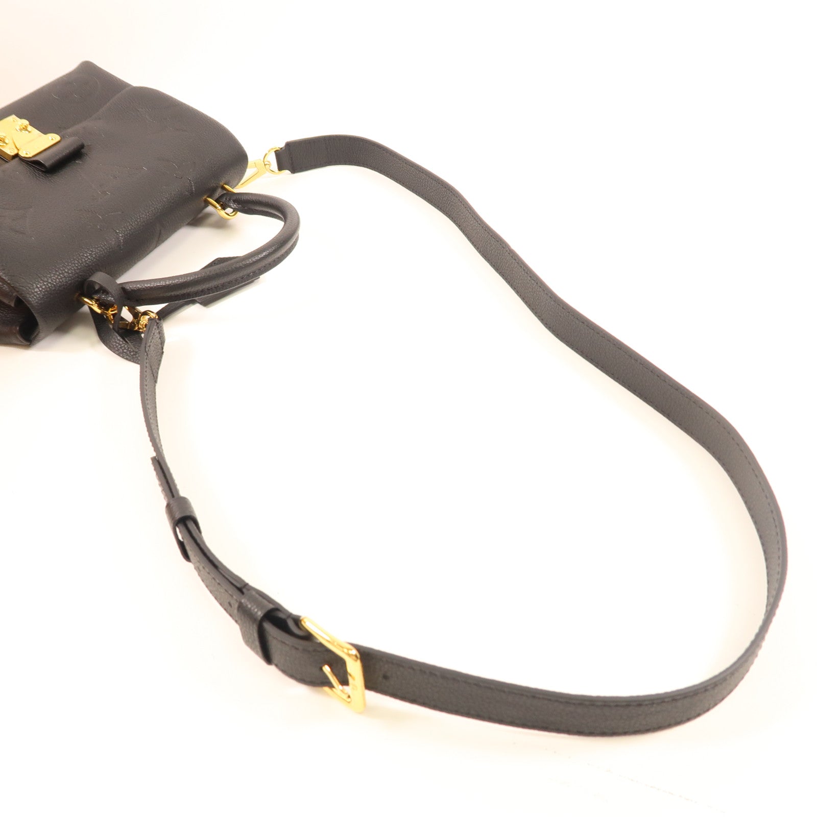 LOUIS VUITTON Monogram Empreinte Madeleine BB金扣手挽肩背兩用袋