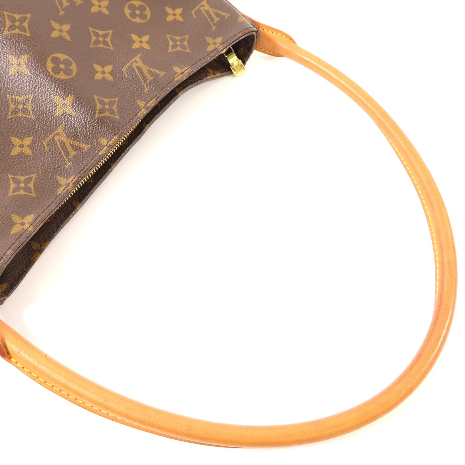 LOUIS VUITTON LV GHW Looping GM Shoulder Bag M51145 Monogram Brown