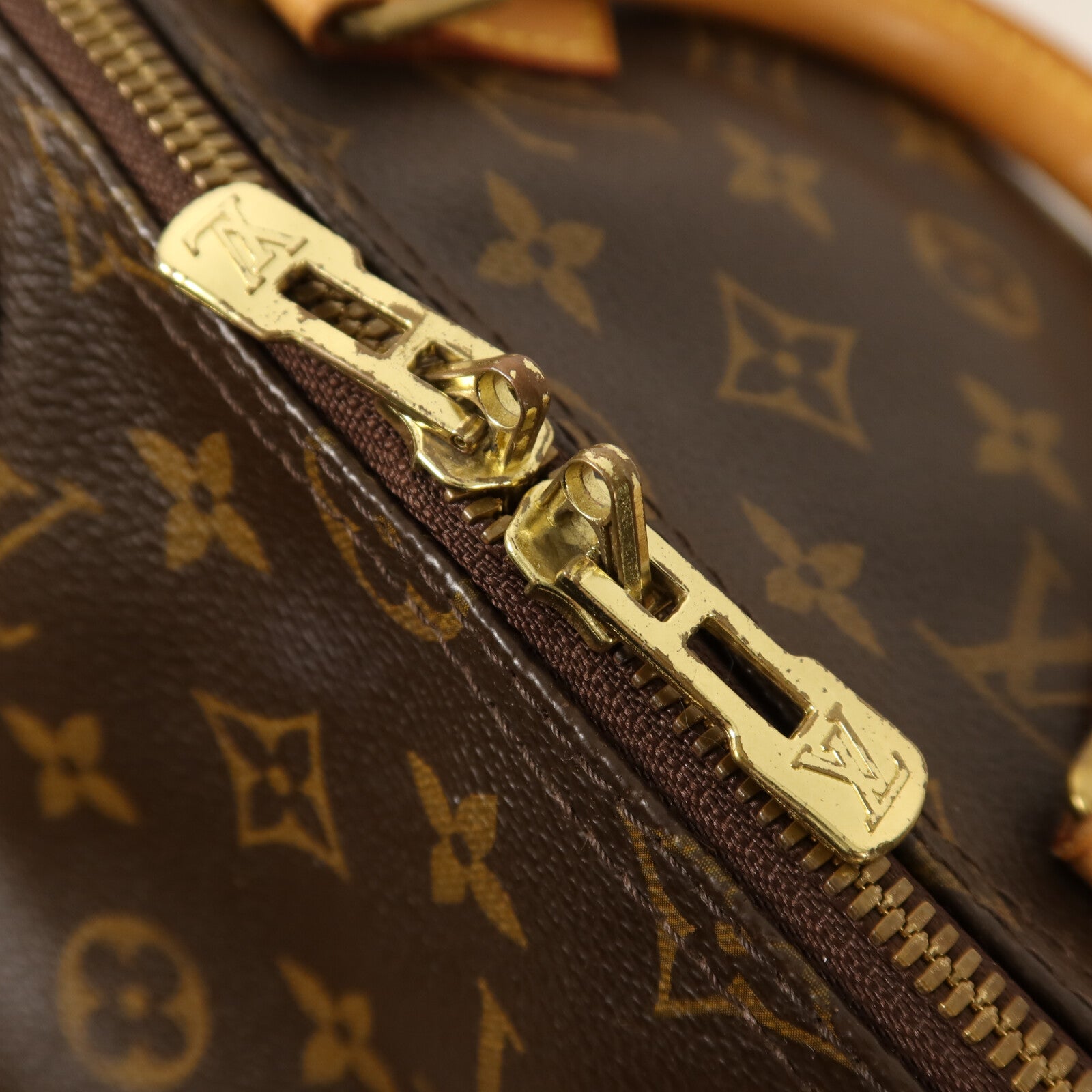 LOUIS VUITTON Monogram Speedy Bandouliere 35金扣手挽肩背兩用袋