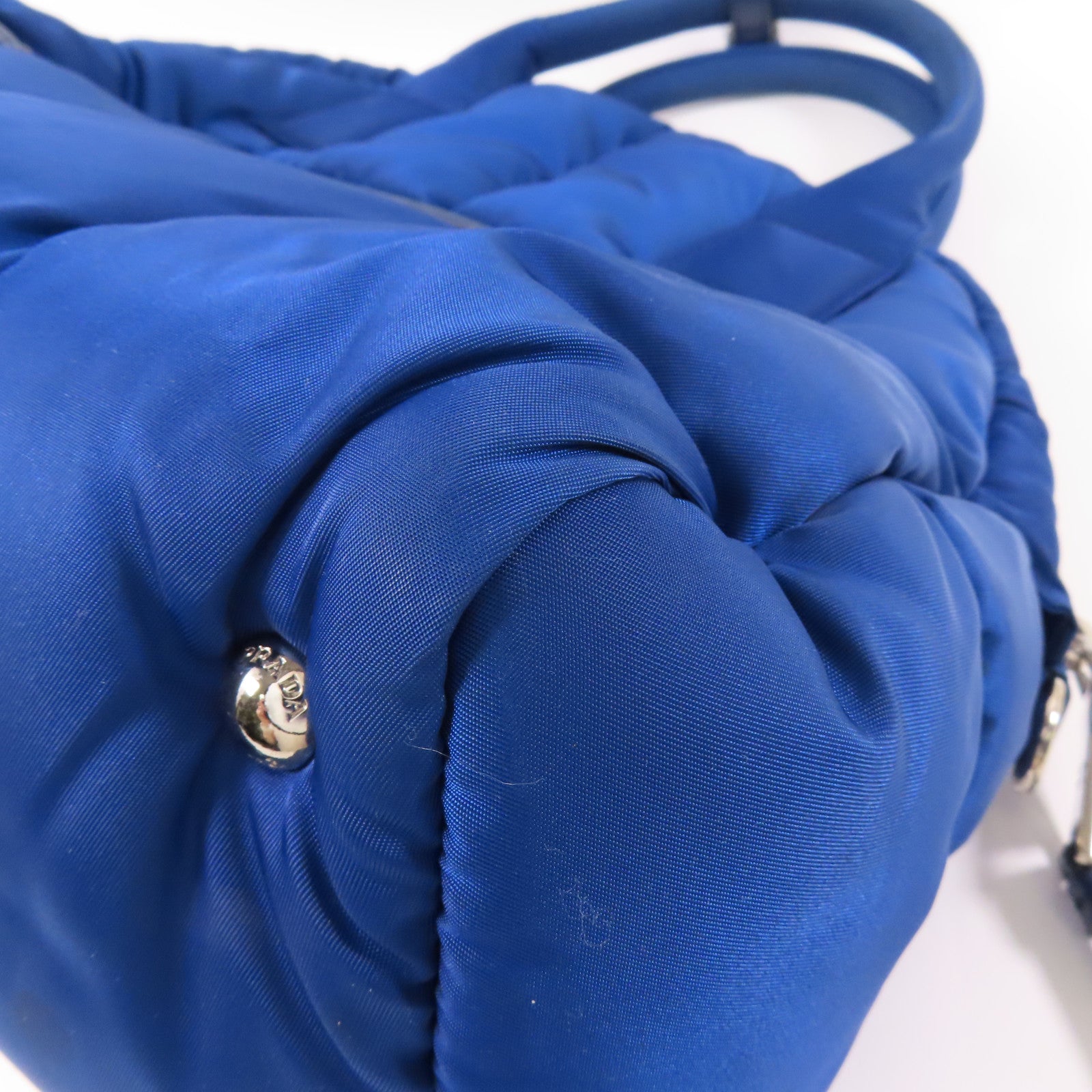 PRADA 尼龍2 Way Bag銀扣手挽肩背兩用袋