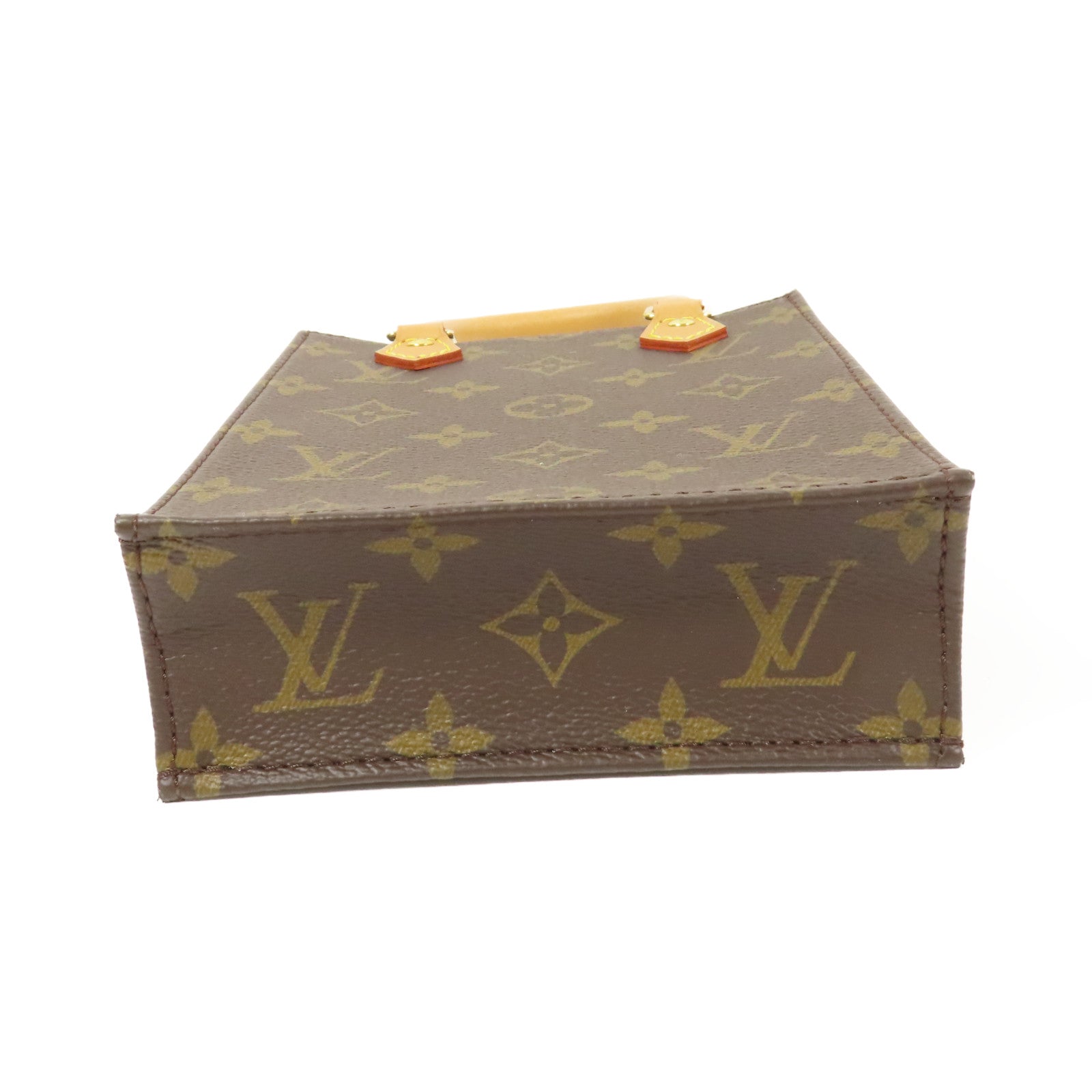 LOUIS VUITTON 【激減優惠】Monogram Petit Sac Plat金扣手挽肩背兩用袋