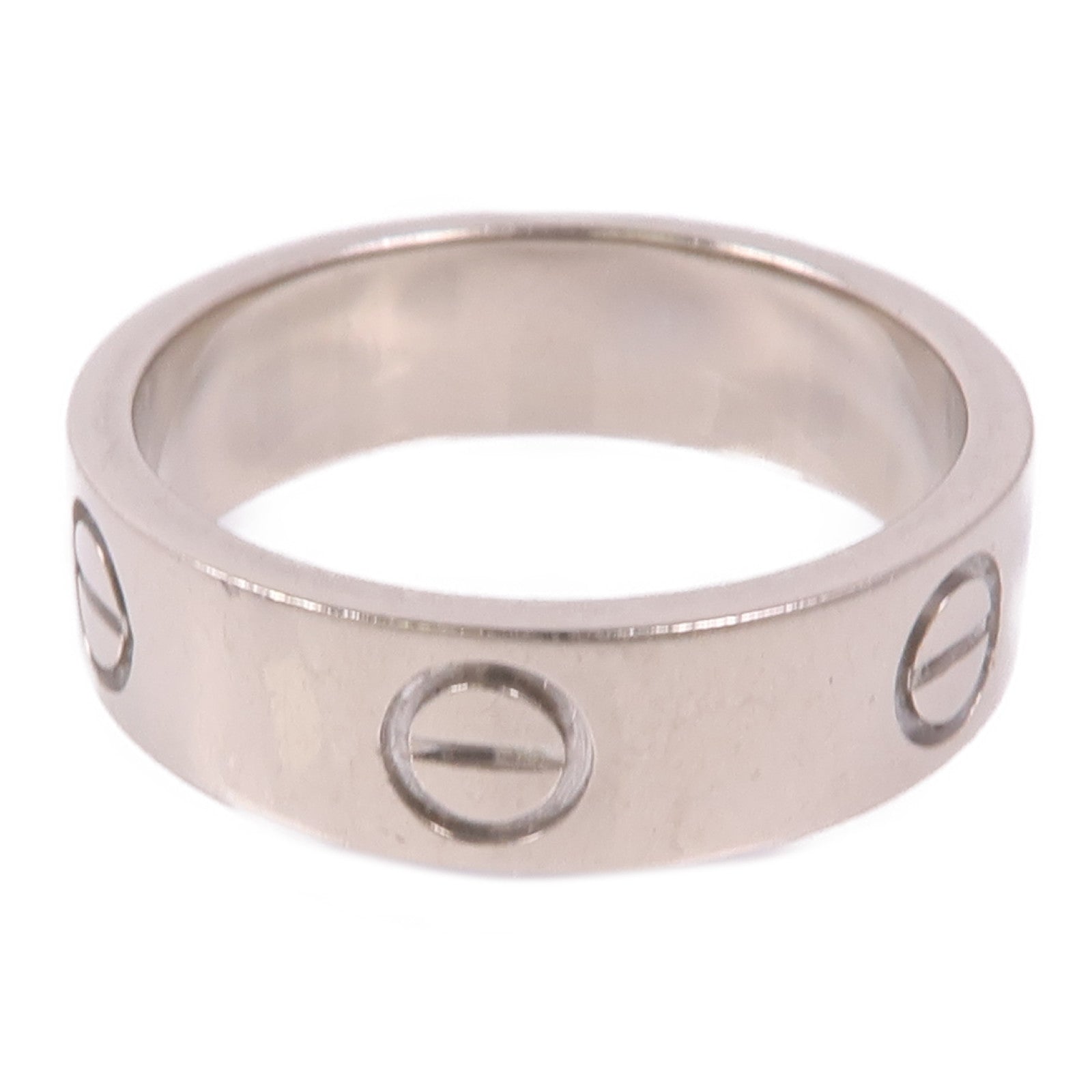 CARTIER 18K白金Love Ring戒指Cartier#53/US#6.25