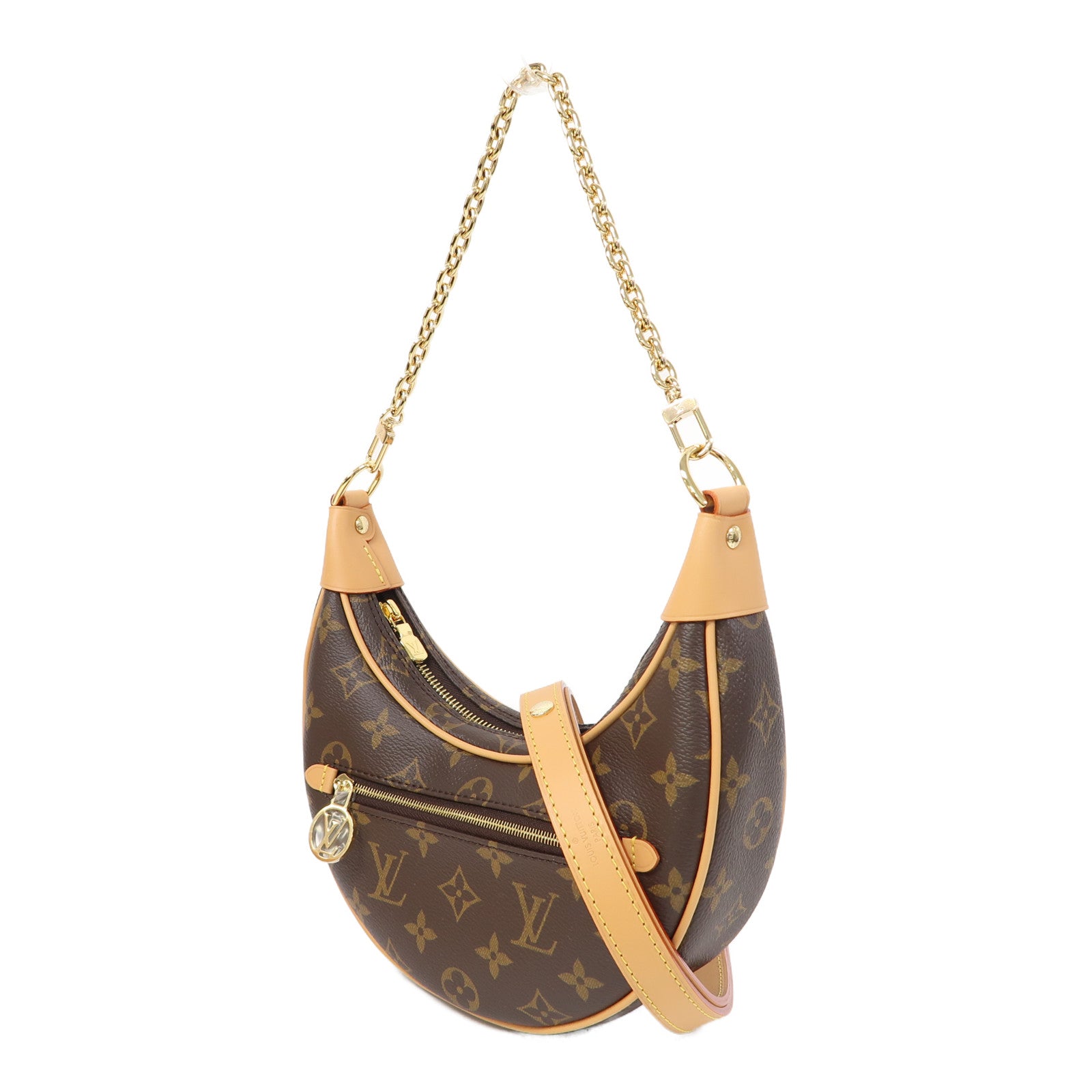 LOUIS VUITTON 【激減優惠】Monogram Loop PM金扣手挽肩背兩用袋啡色