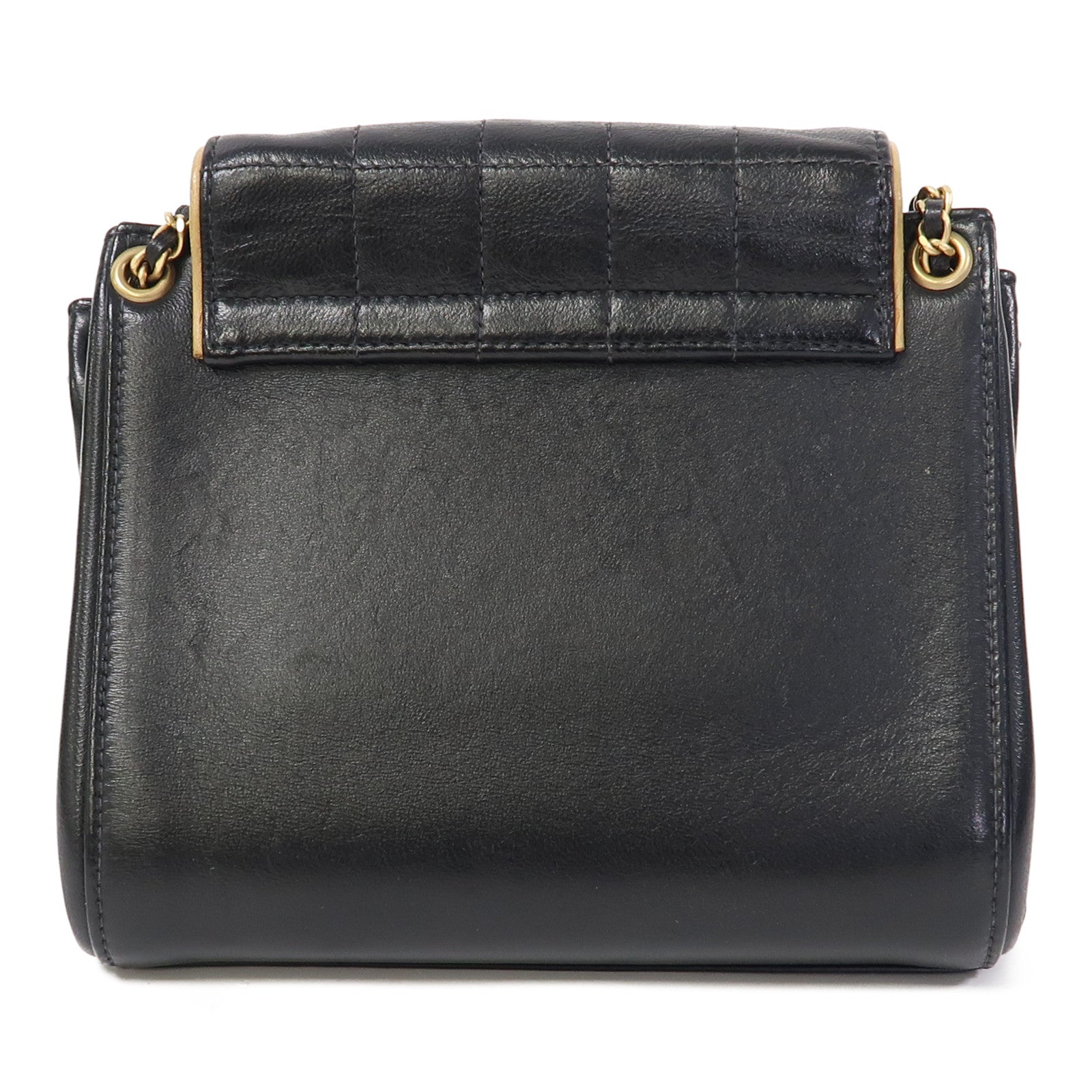 CHANEL 【激減優惠】羊皮皮革Vanity Chain Bag金扣手挽肩背兩用袋黑色