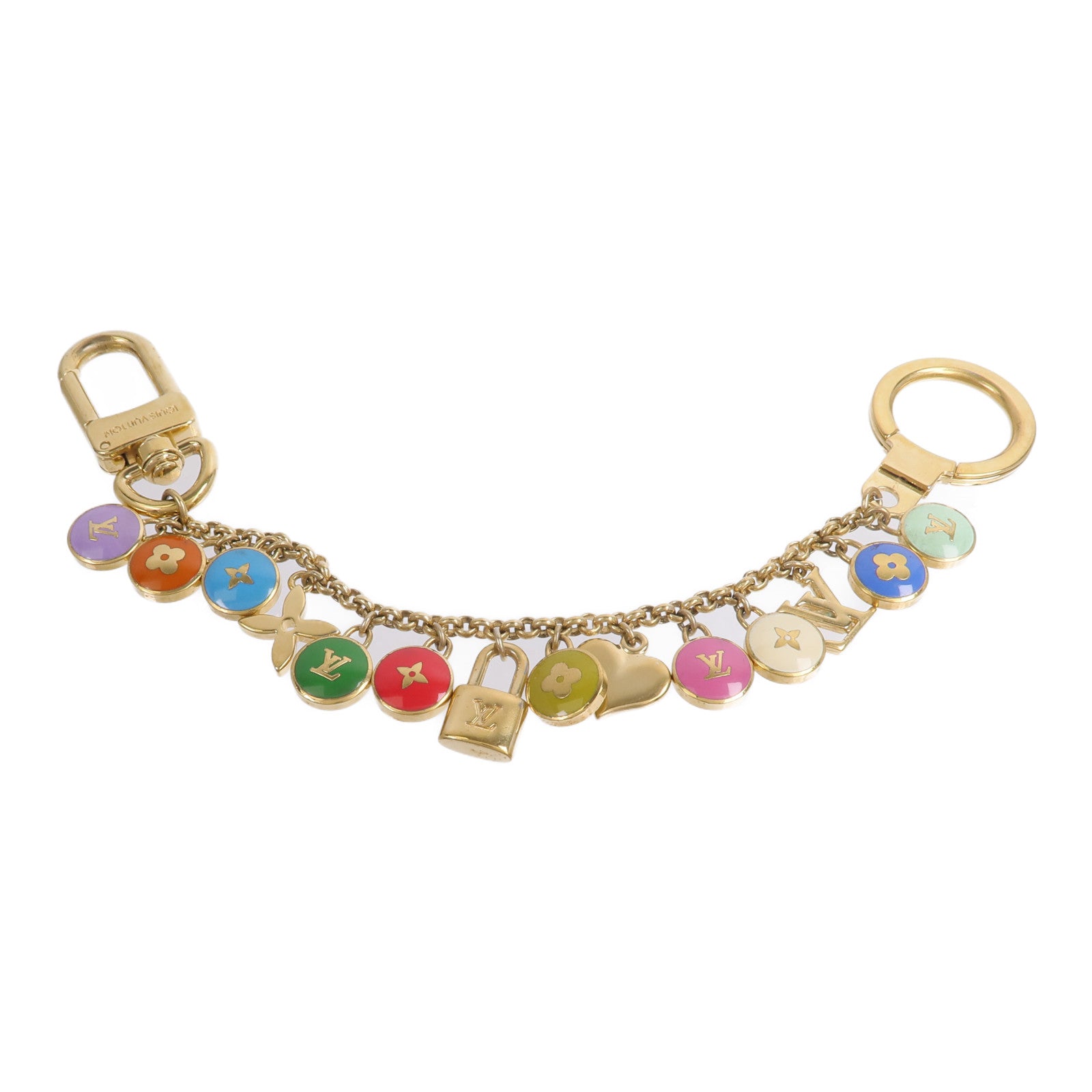 LOUIS VUITTON 金屬Porte Cles Chaine Pastilles掛飾