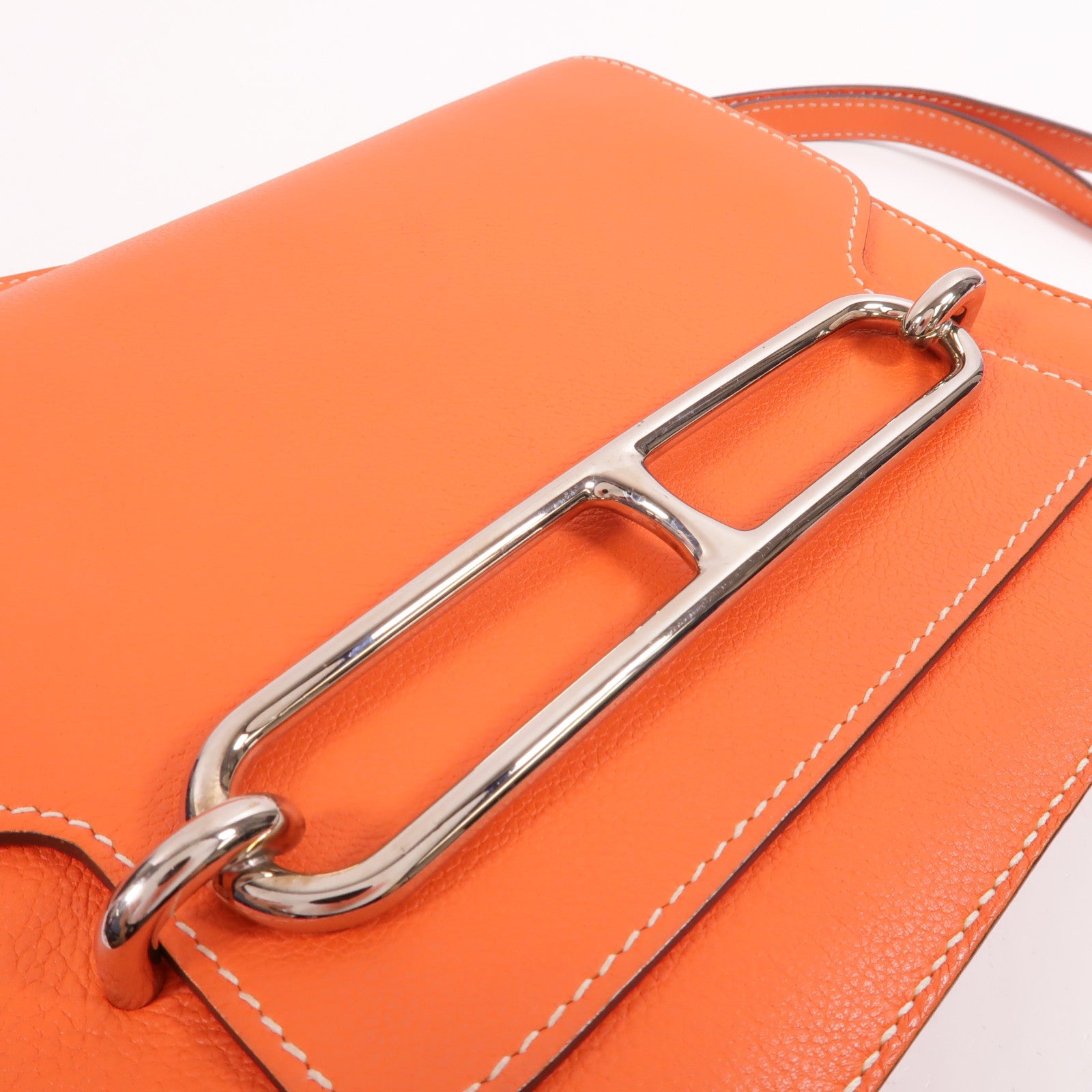 HERMES Evercolor皮革Roulis 23肩背袋Feu