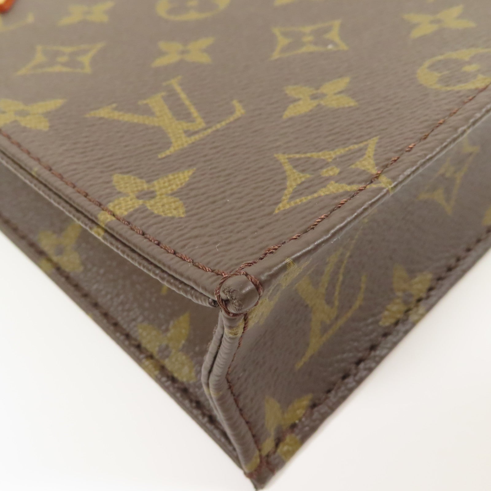 LOUIS VUITTON 【激減優惠】Monogram Petit Sac Plat金扣手挽肩背兩用袋