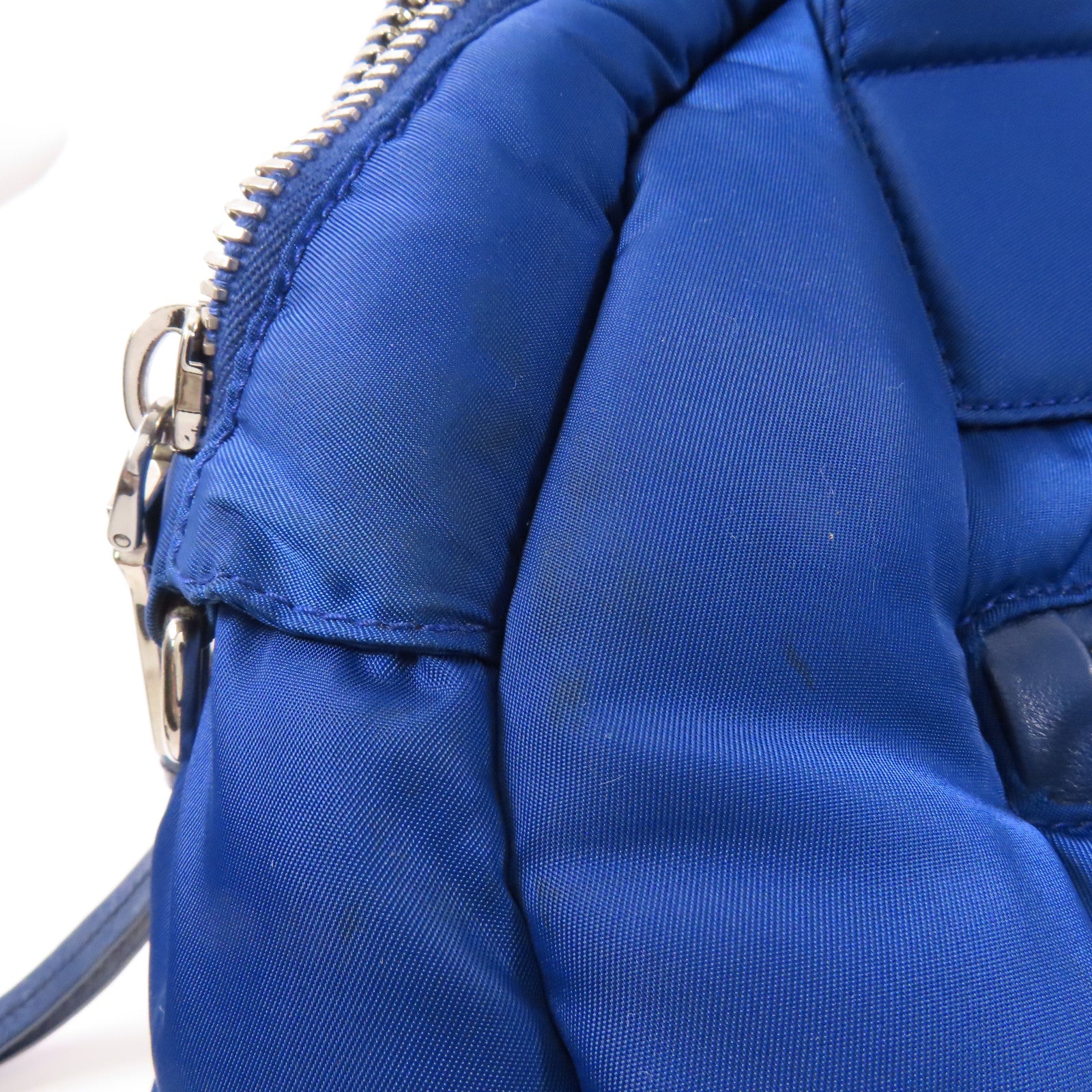PRADA 尼龍2 Way Bag銀扣手挽肩背兩用袋
