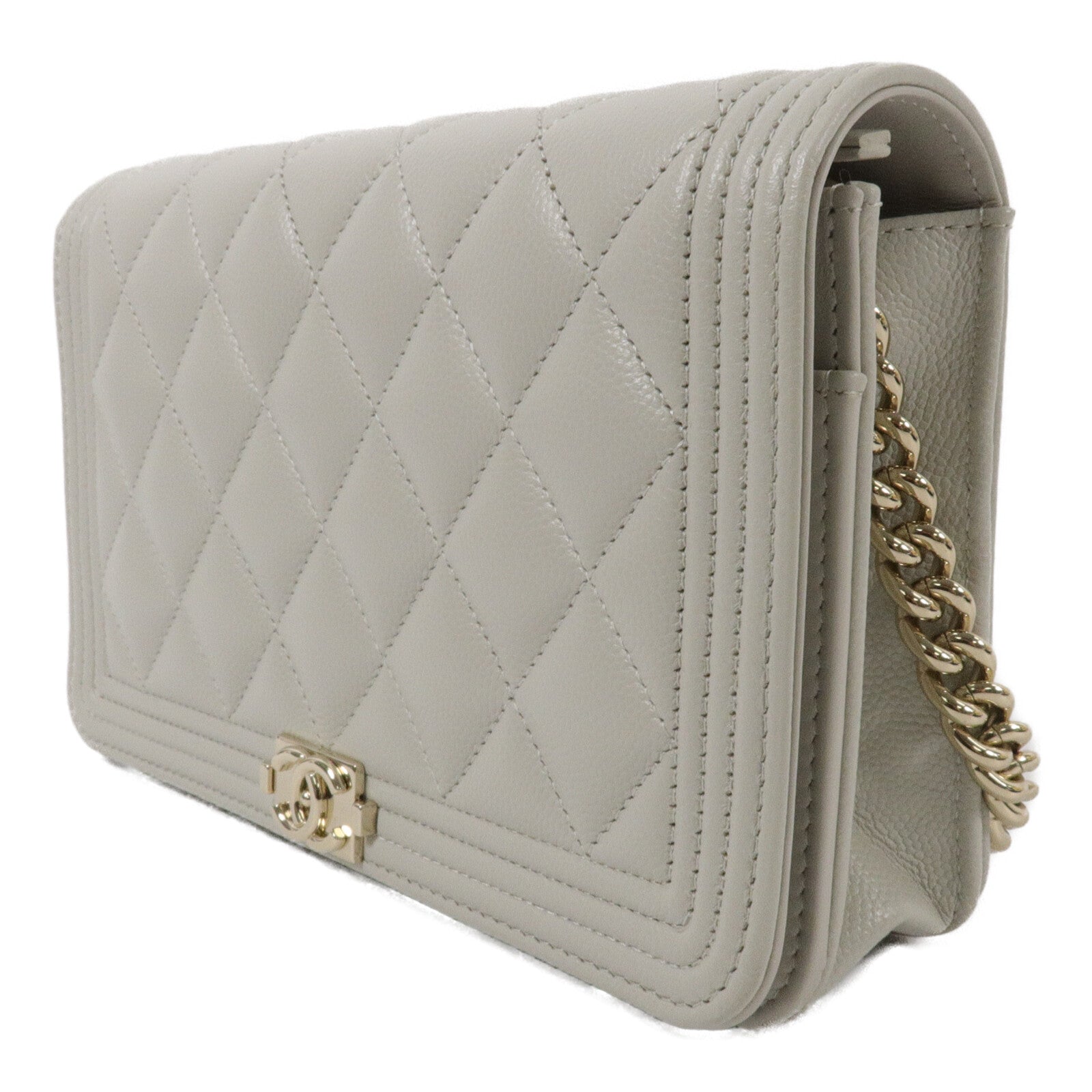 CHANEL 牛皮皮革WOC Wallet On Chain鏈帶肩背袋