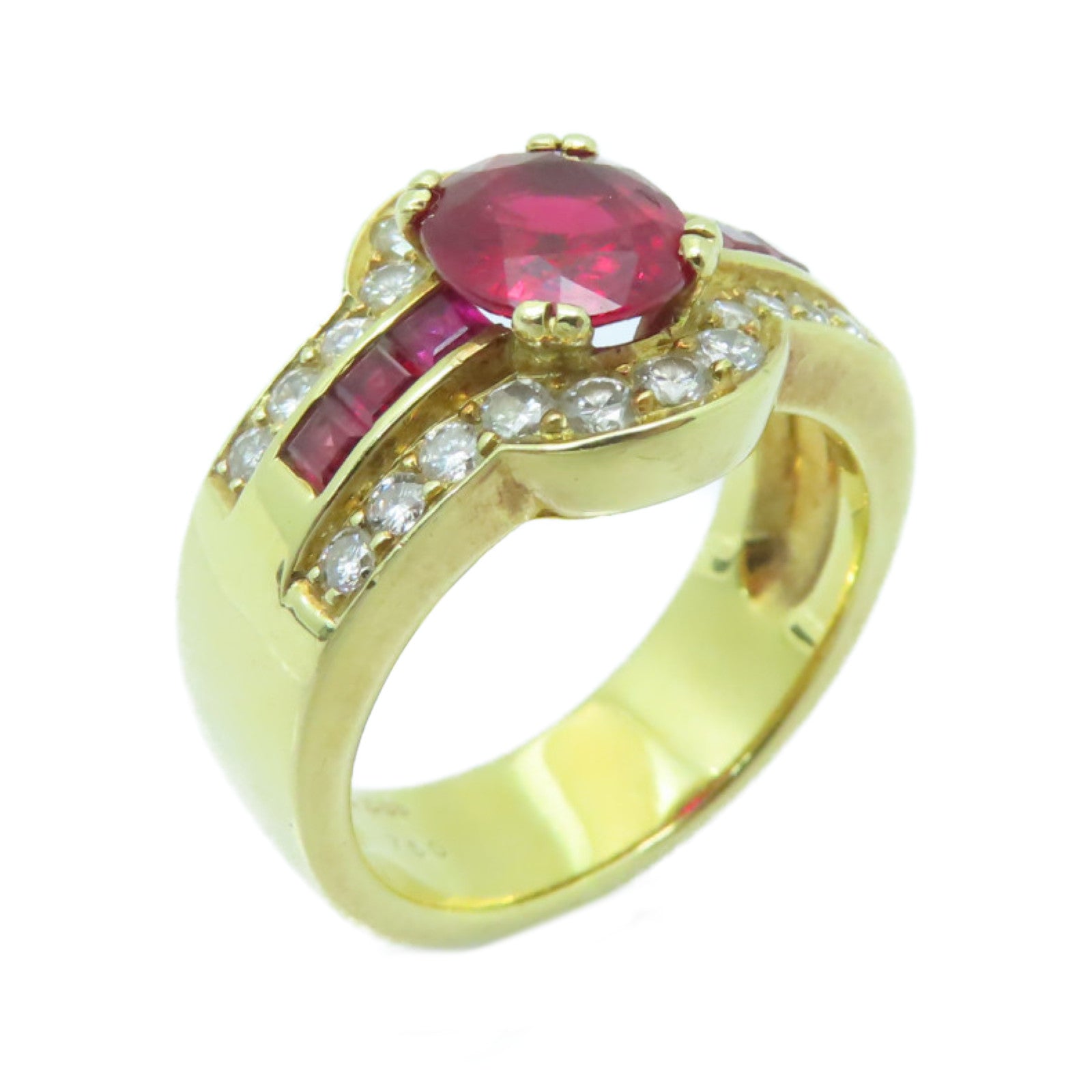JEWELRY **【激減優惠】18K黃金Ruby Ring 1.508ct紅寶石戒指US#6.75