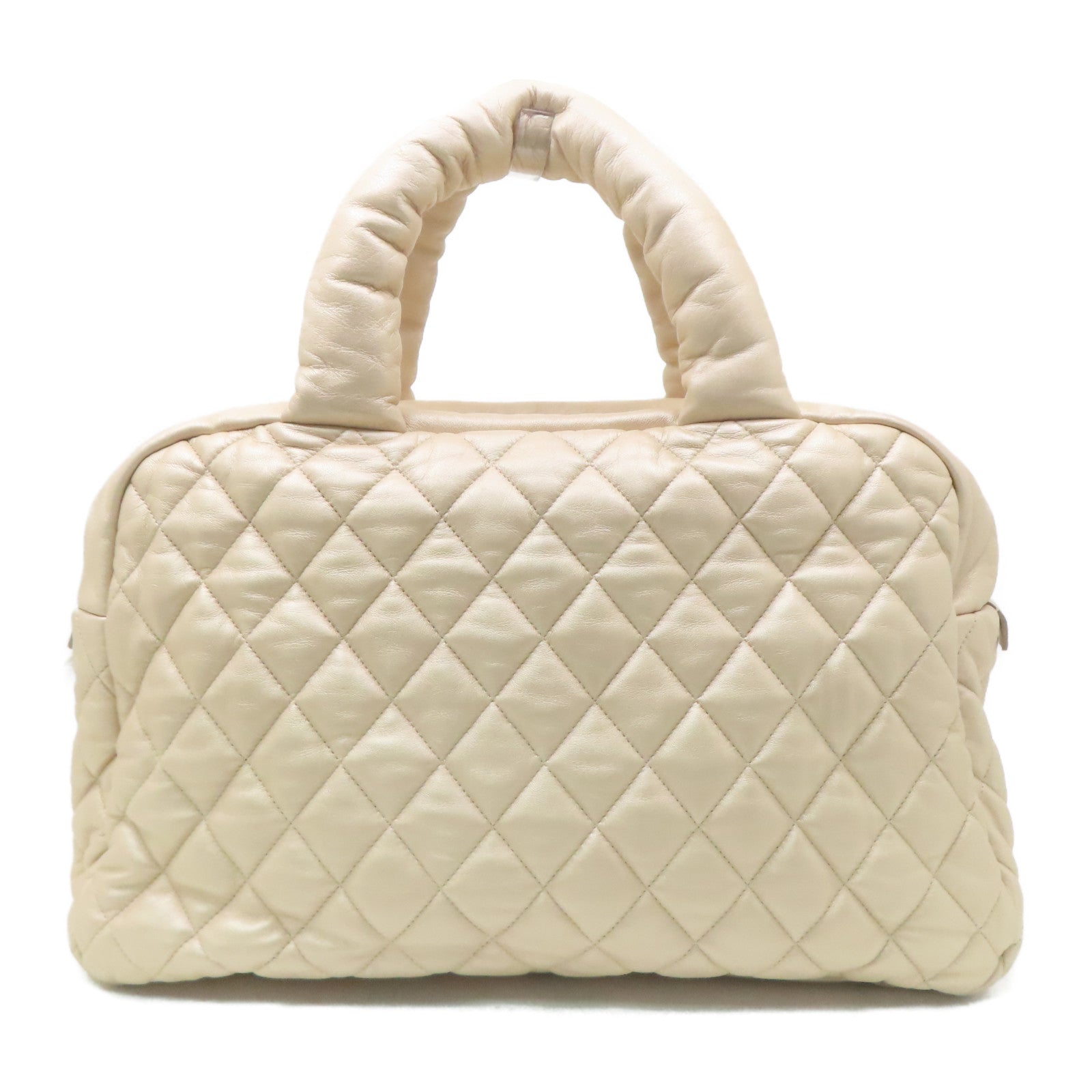 CHANEL 【激減優惠】菱格羊皮皮革Handbag金扣手挽袋金色