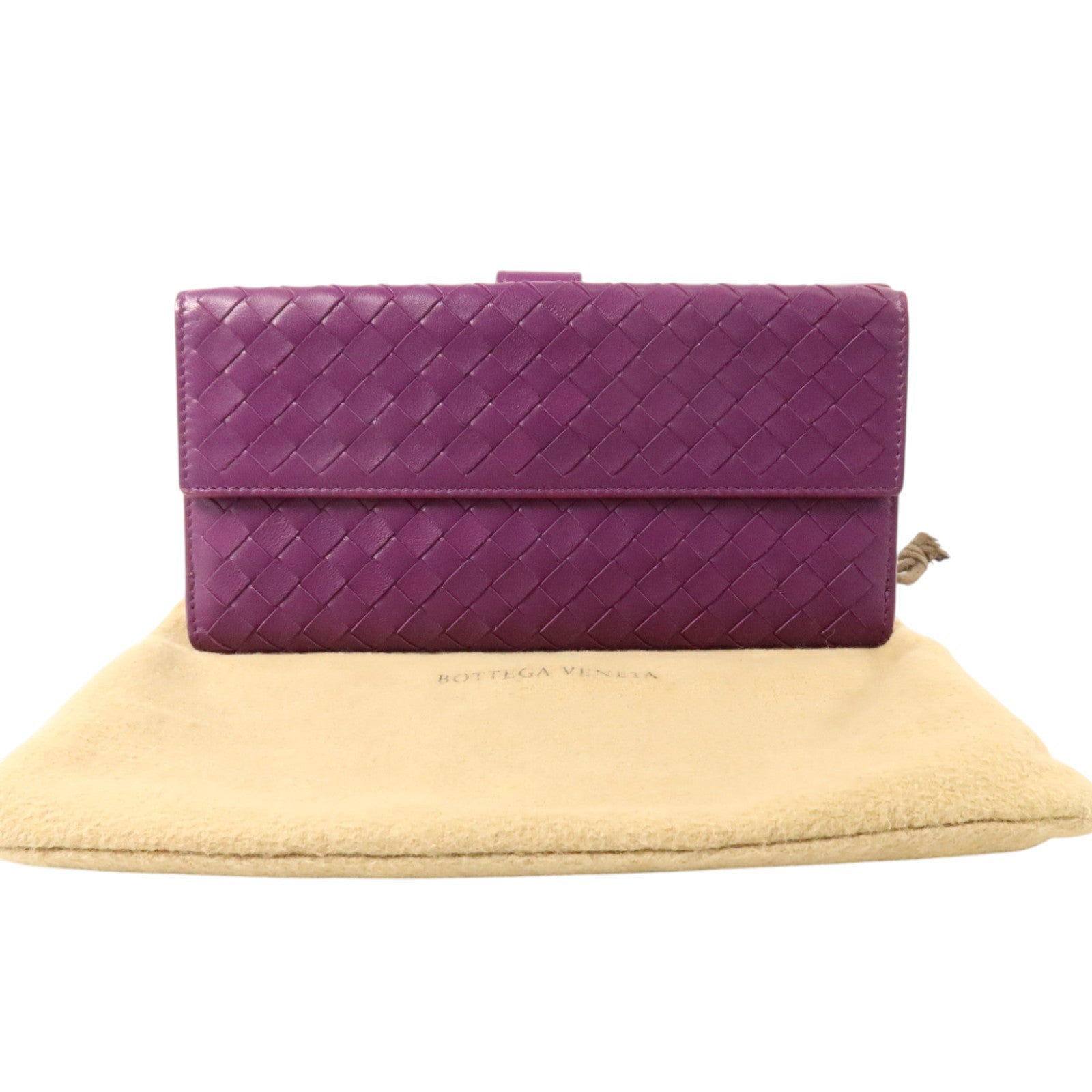BOTTEGA VENETA 織紋皮革Long Wallet長錢包