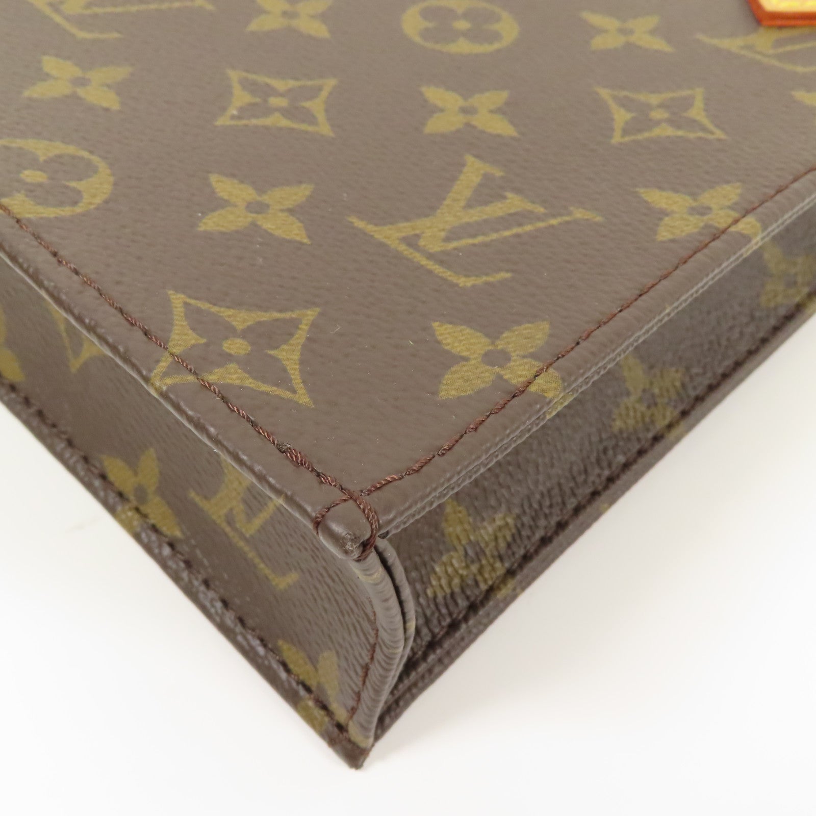 LOUIS VUITTON 【激減優惠】Monogram Petit Sac Plat金扣手挽肩背兩用袋