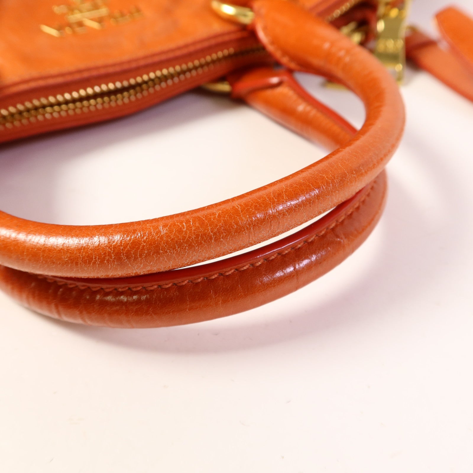 PRADA 牛皮皮革2 Way Shoulder Bag金扣手挽肩背兩用袋