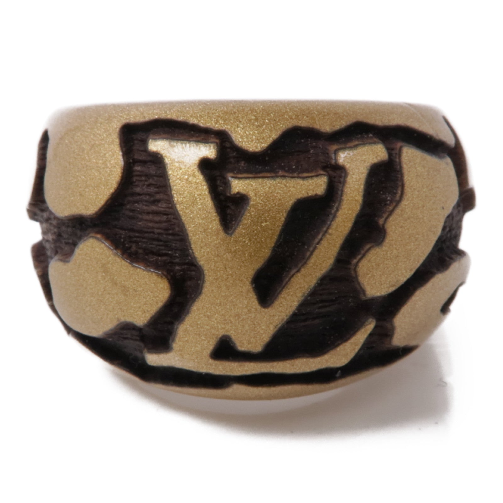 LOUIS VUITTON 木質Wood Ring戒指US#5